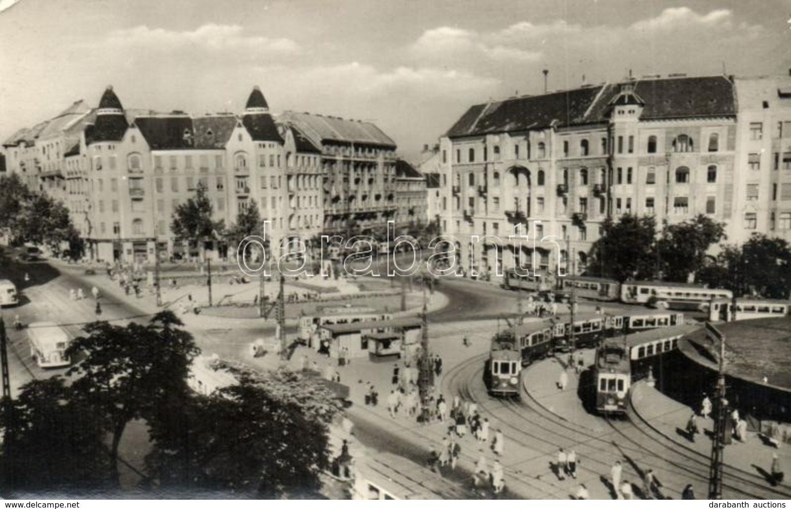 T2/T3 Budapest XI. Móricz Zsigmond Körtér, Villamosok, Autóbusz, Képz?m?vészeti Alap Kiadása (EK) - Non Classificati