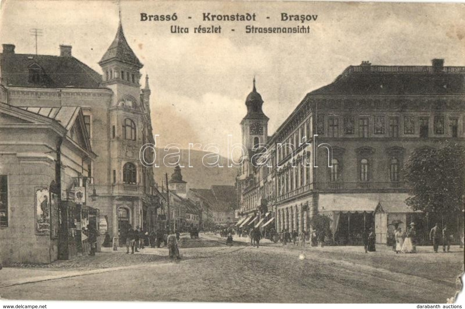 T4 Brassó, Kronstadt, Brasov; Utcakép, üzletek / Street View, Shops (EM) - Zonder Classificatie