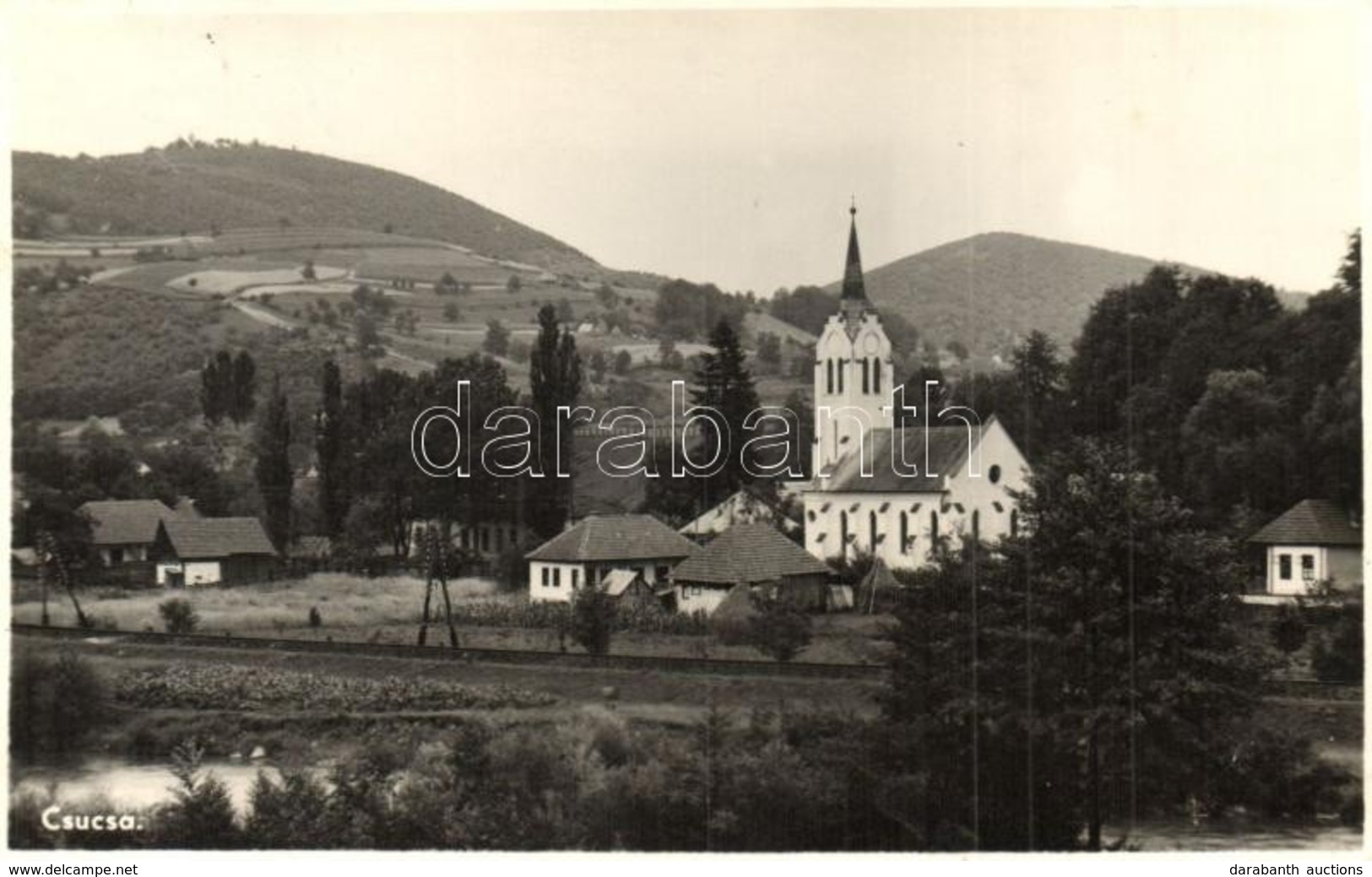 * T2 Csucsa, Ciucea; Látkép, Református Templom / Church, General View - Ohne Zuordnung