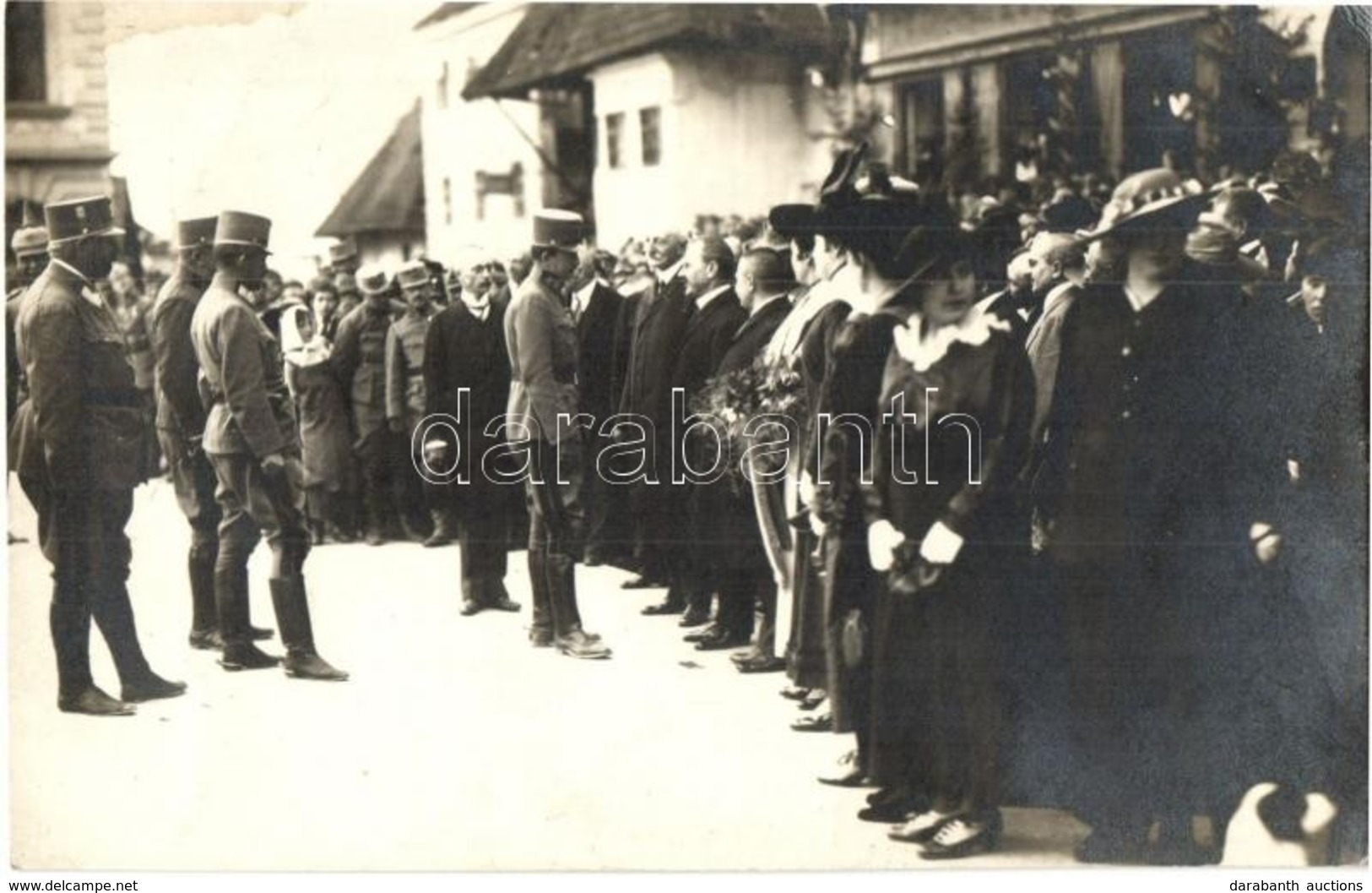 * T2/T3 1917 Kézdivásárhely, Targu Secuiesc; IV. Károly Király Látogatása / The Visitation Of Charles I, Photo (EK) - Ohne Zuordnung