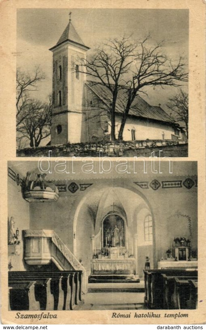 ** T2/T3 Szamosfalva, Someseni (Kolozsvár, Cluj); Római Katolikus Templom, Bels? / Church, Interior (EK) - Ohne Zuordnung