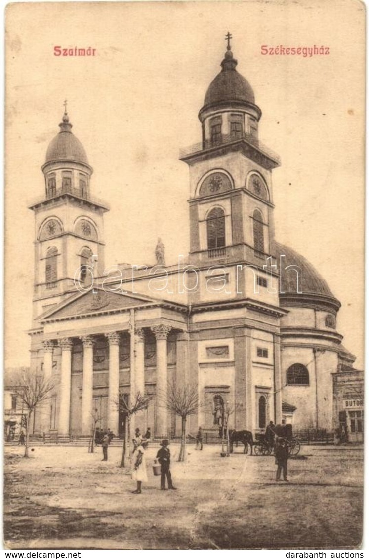 T2 Szatmárnémeti, Satu Mare; Székesegyház, Bútor üzlet / Cathedral, Shops - Ohne Zuordnung