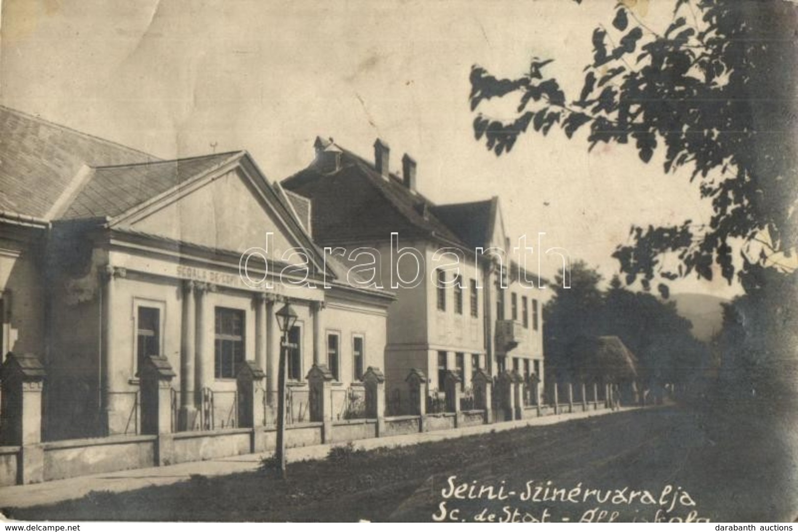 * T3 1936 Szinérváralja, Seini; állami Iskola / Scoala De Statni / School. Photo (fa) - Ohne Zuordnung