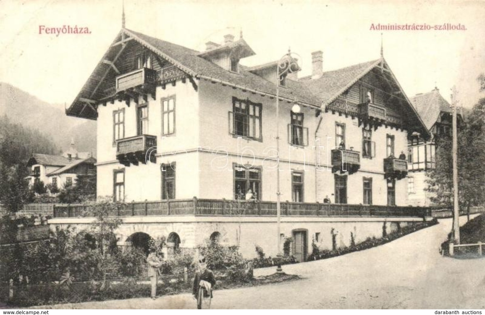 T3 Feny?háza, Lubochna; Adminisztráció Szálloda. Ébenh? Károly Kiadása / Hotel (r) - Ohne Zuordnung