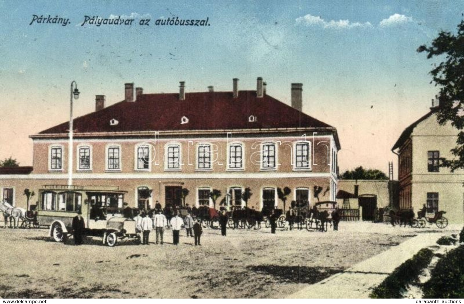 T2 Párkány, Stúrovó; Vasútállomás Autóbusszal / Railway Station With Autobus - Ohne Zuordnung