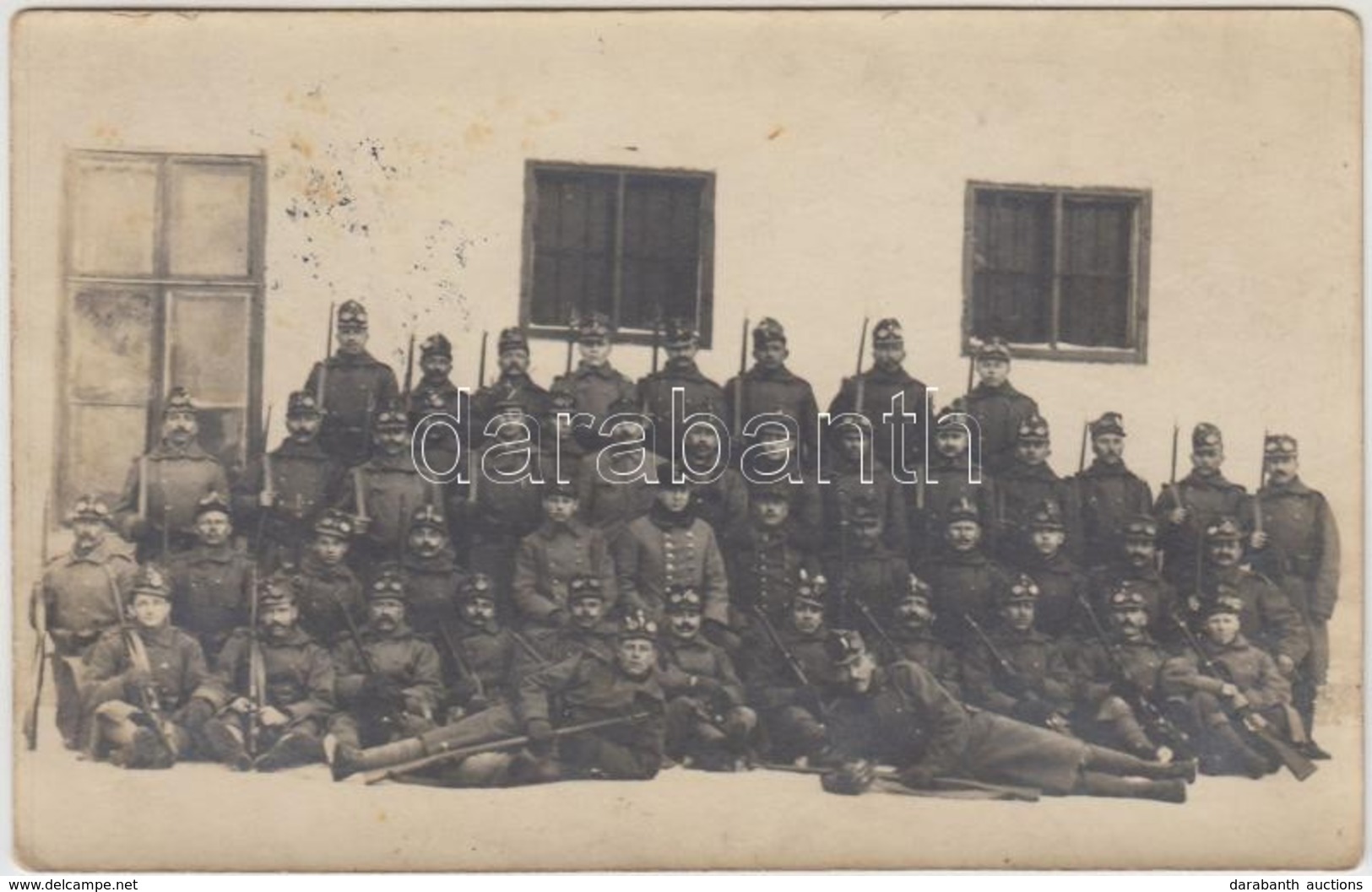 T2/T3 1916 Pozsony, Pressburg, Bratislava; Osztrák-magyar Katonák Csoportképe / WWI Austro-Hungarian K.u.K. Soldiers' Gr - Ohne Zuordnung