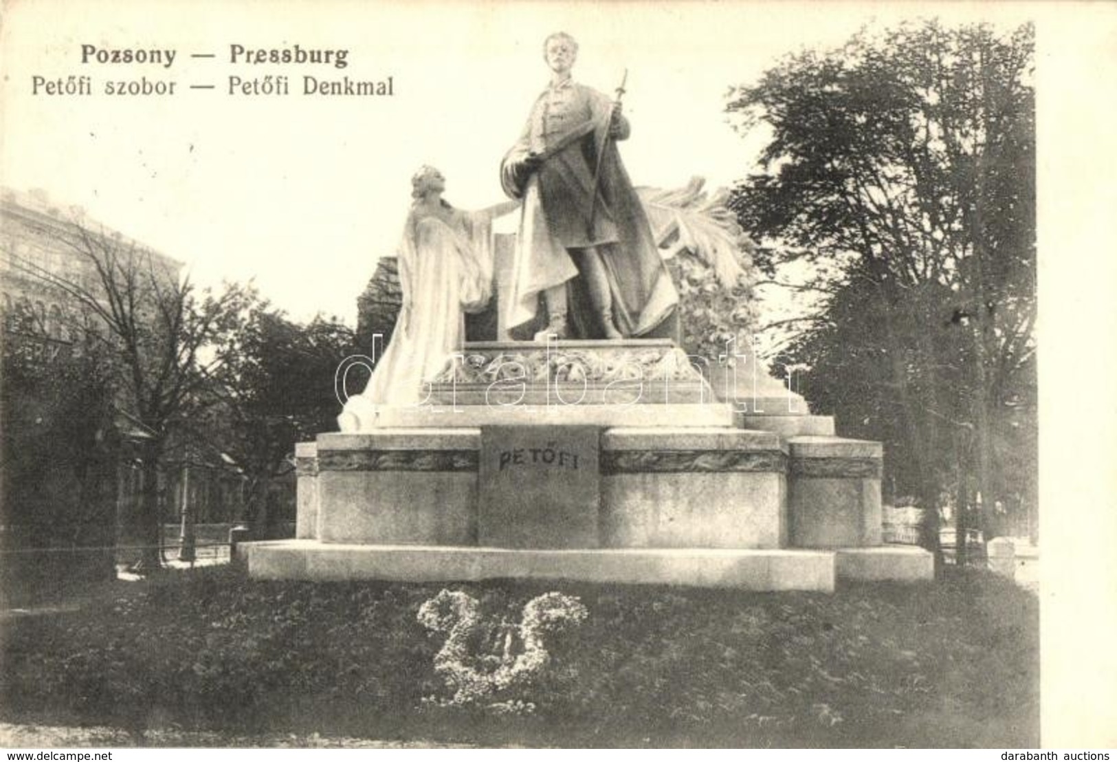 T1/T2 Pozsony, Pressburg, Bratislava; Pet?fi Szobor / Denkmal / Statue - Ohne Zuordnung