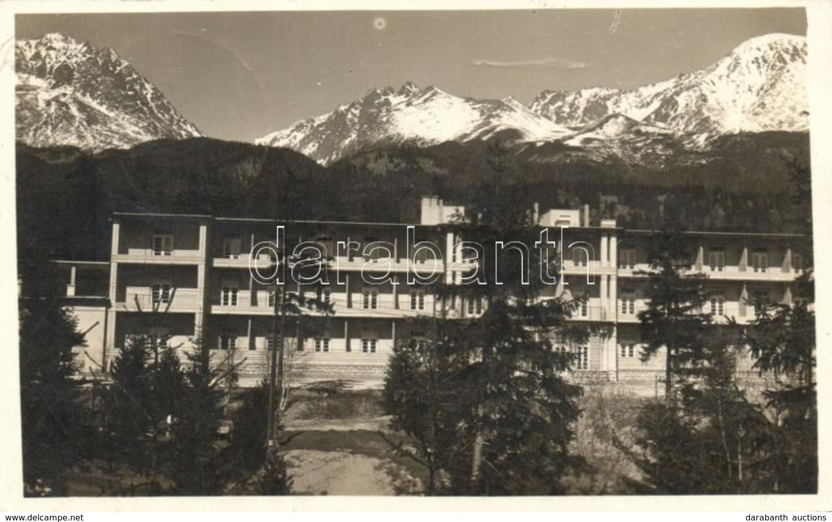 T2/T3 Tátraszéplak, Tatranska Polianka; Szanatórium Dr. Guhr / Sanatorium (EK) - Ohne Zuordnung