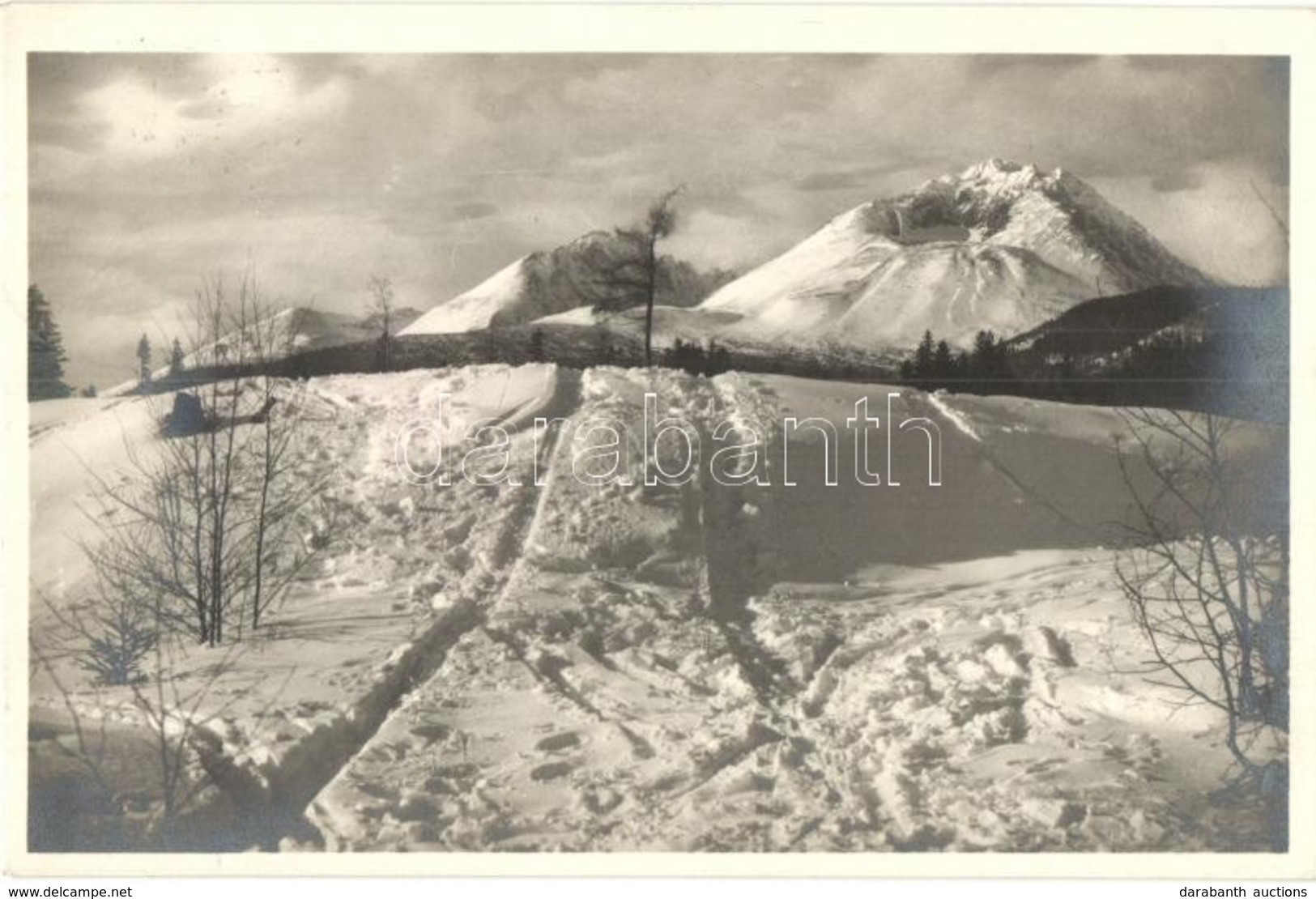 T2 Tátraszéplak, Tatranska Polianka; Gerlachfalvi Csúcs, Koncsiszta és Túpa / Mountain Peaks In Winter - Ohne Zuordnung