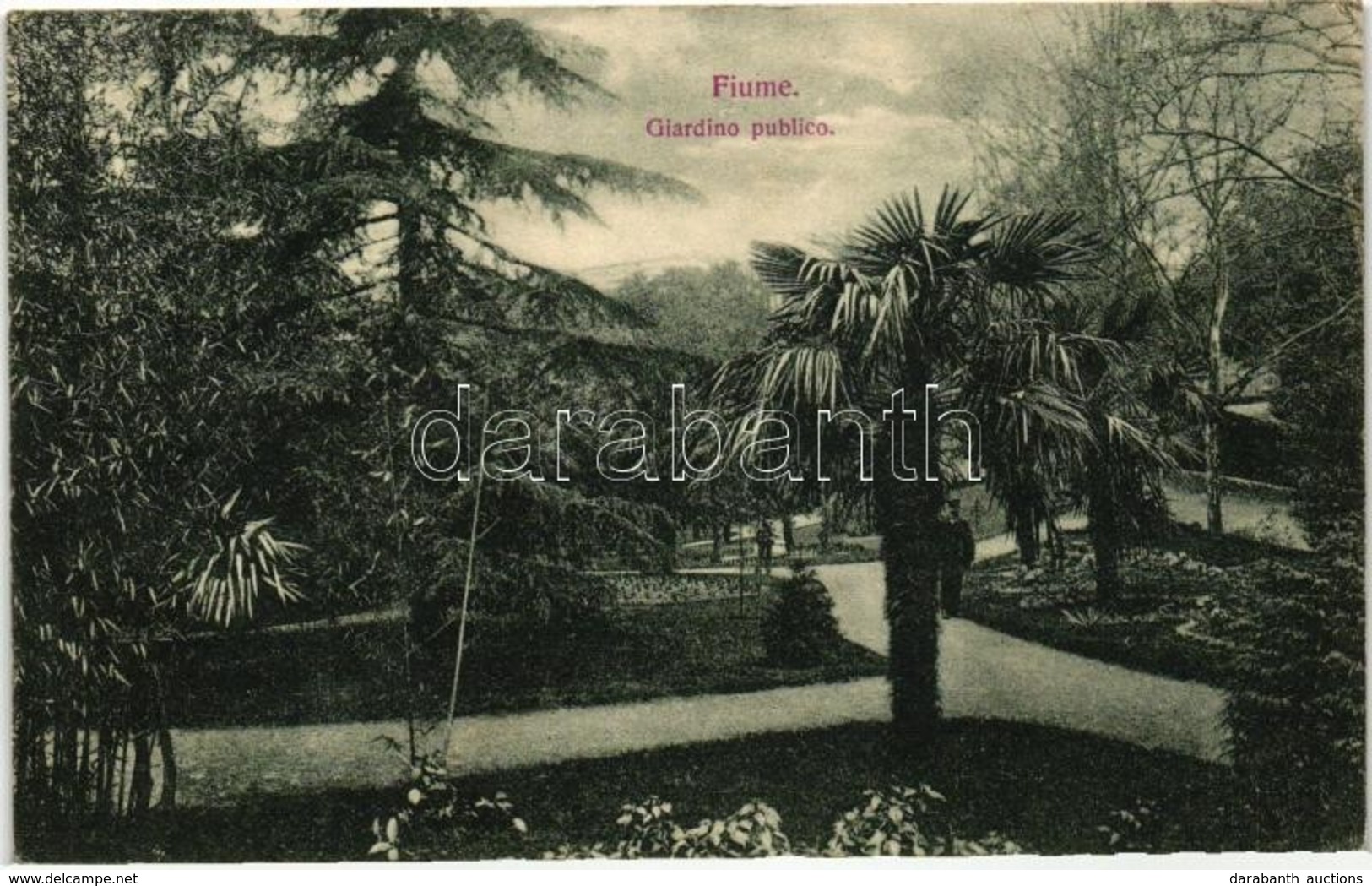 T2/T3 Fiume, Giardino Pubblico / Park  (EK) - Ohne Zuordnung