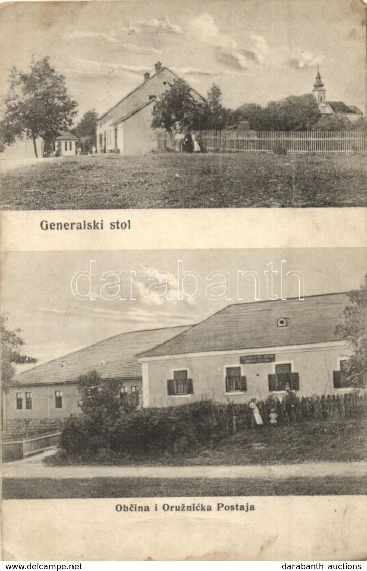 T2/T3 Generalski Stol, Obcina I Oruznicka Postaja / Street View, Military Station, Church (EK) - Ohne Zuordnung