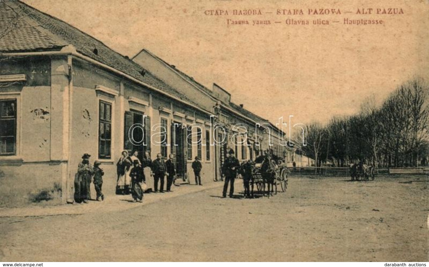 T2/T3 Nagykikinda, Kikinda; Erzsébet út, Templomok. W. L. Bp. 2132. / Street View, Churches (EK) - Zonder Classificatie