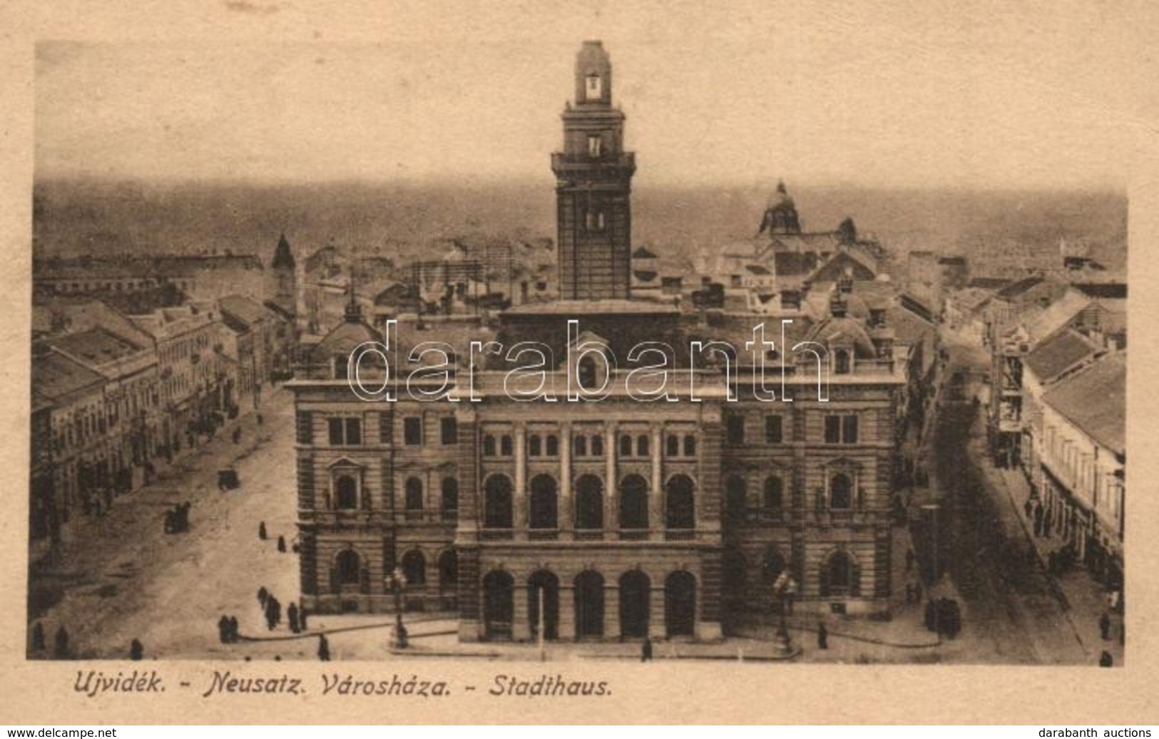 T2/T3 Újvidék, Novi Sad; Városháza / Stadthaus / Town Hall (EB) - Ohne Zuordnung