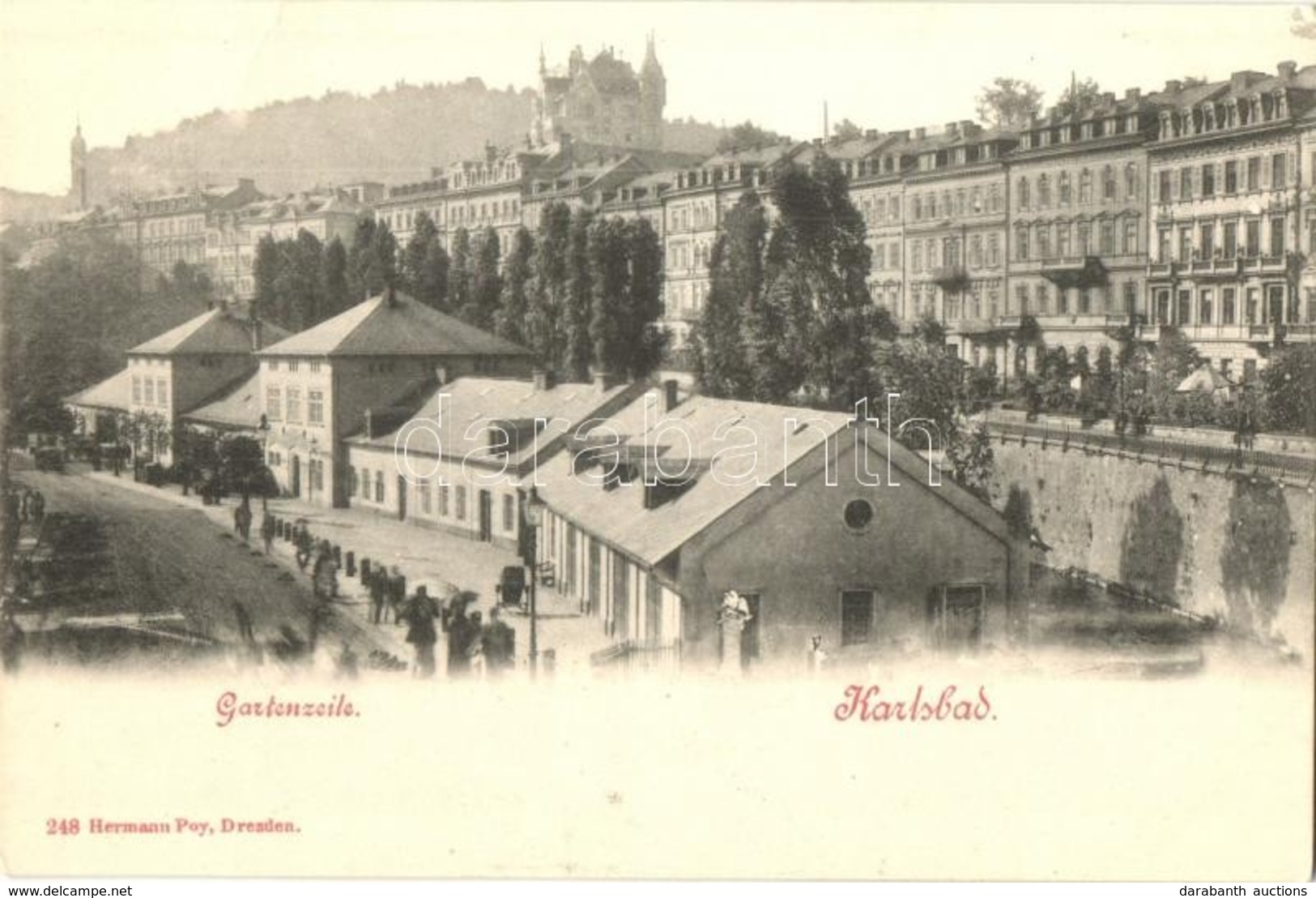 ** T1 Karlovy Vary, Karlsbad; Gartenzeile / Promenade - Ohne Zuordnung