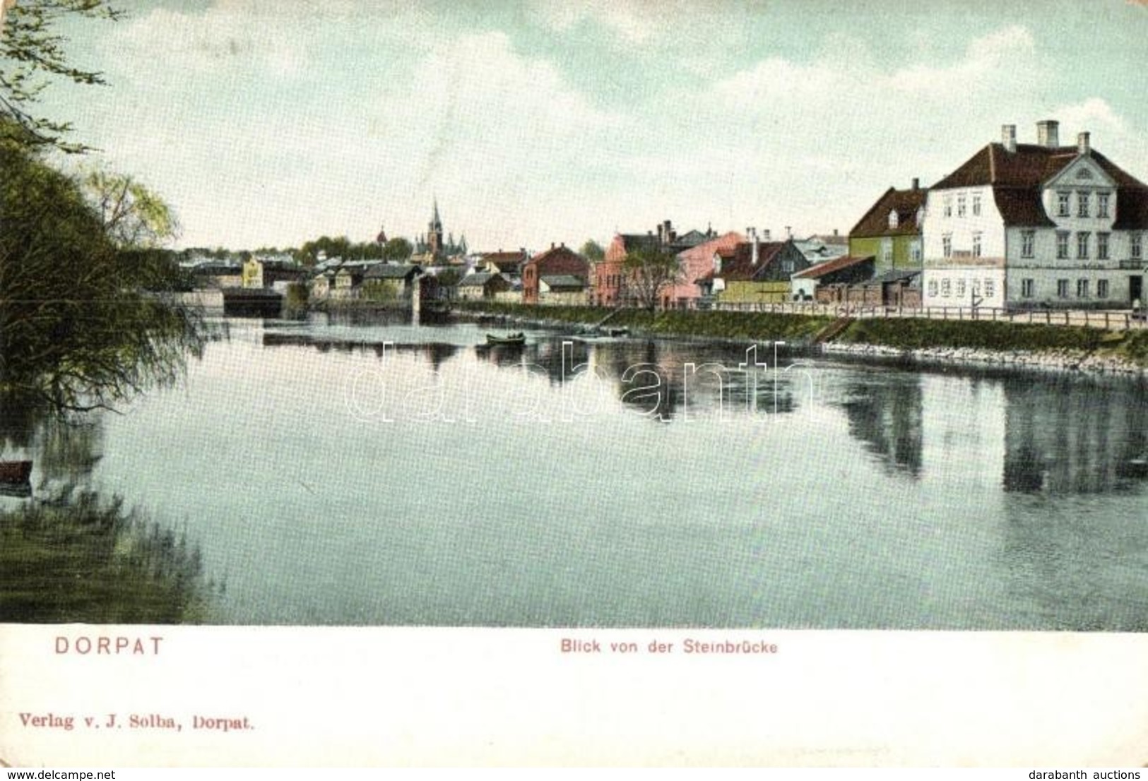 ** T2 Tartu, Dorpat; Blick Von Der Steinbrücke - Ohne Zuordnung