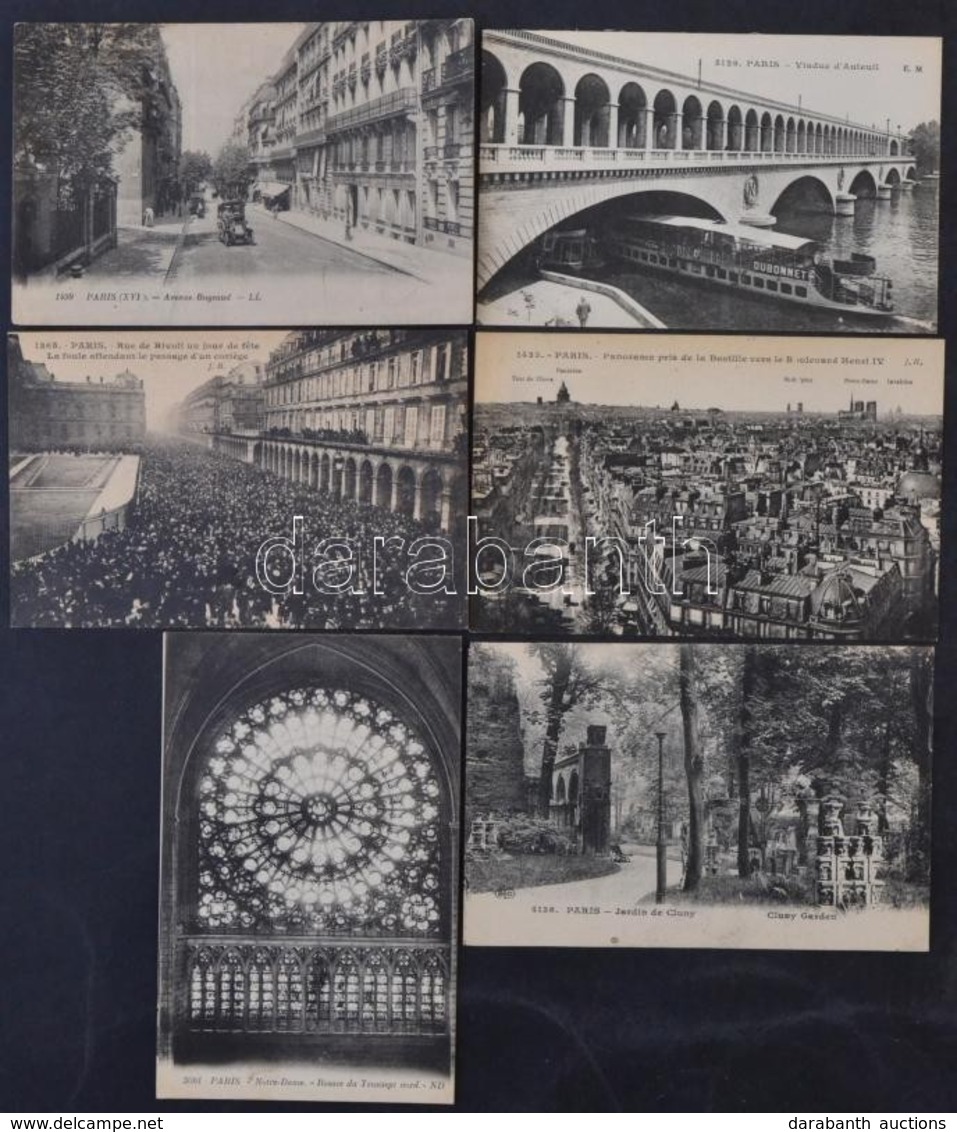 ** Paris - 10 Pre-1945 Postcards - Ohne Zuordnung