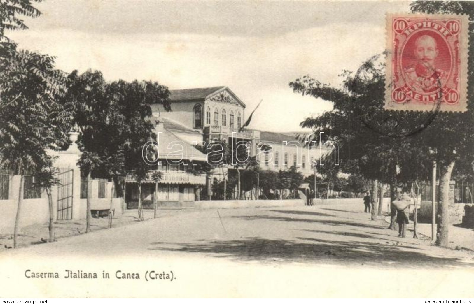 T2/T3 Chania, Canea (Crete); Caserma Italiana / Italian Military Barracks. E. A. Cavaliero, TCV Card (EK) - Zonder Classificatie