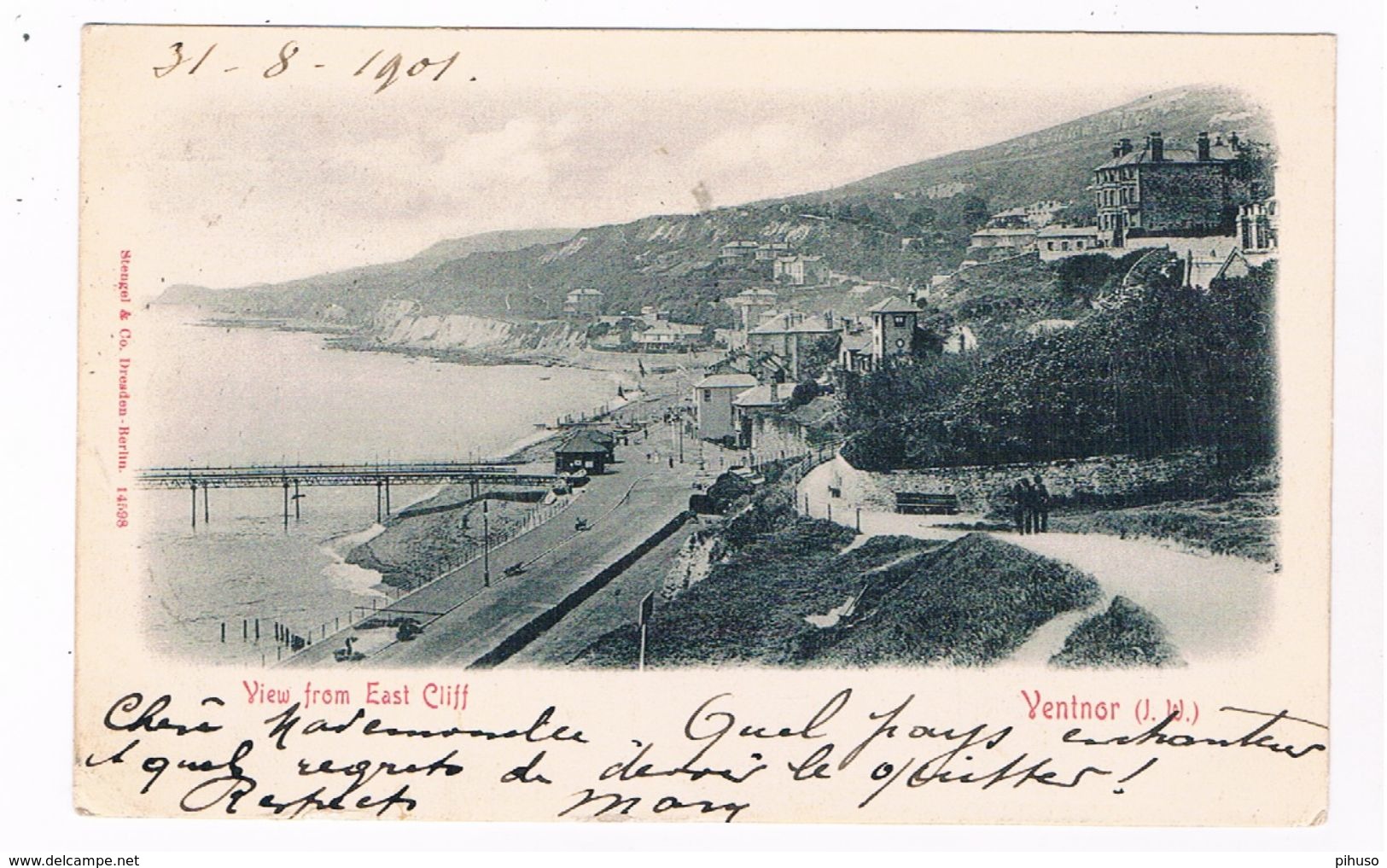 UK2992     VENTNOR : View From East Cliff - Ventnor