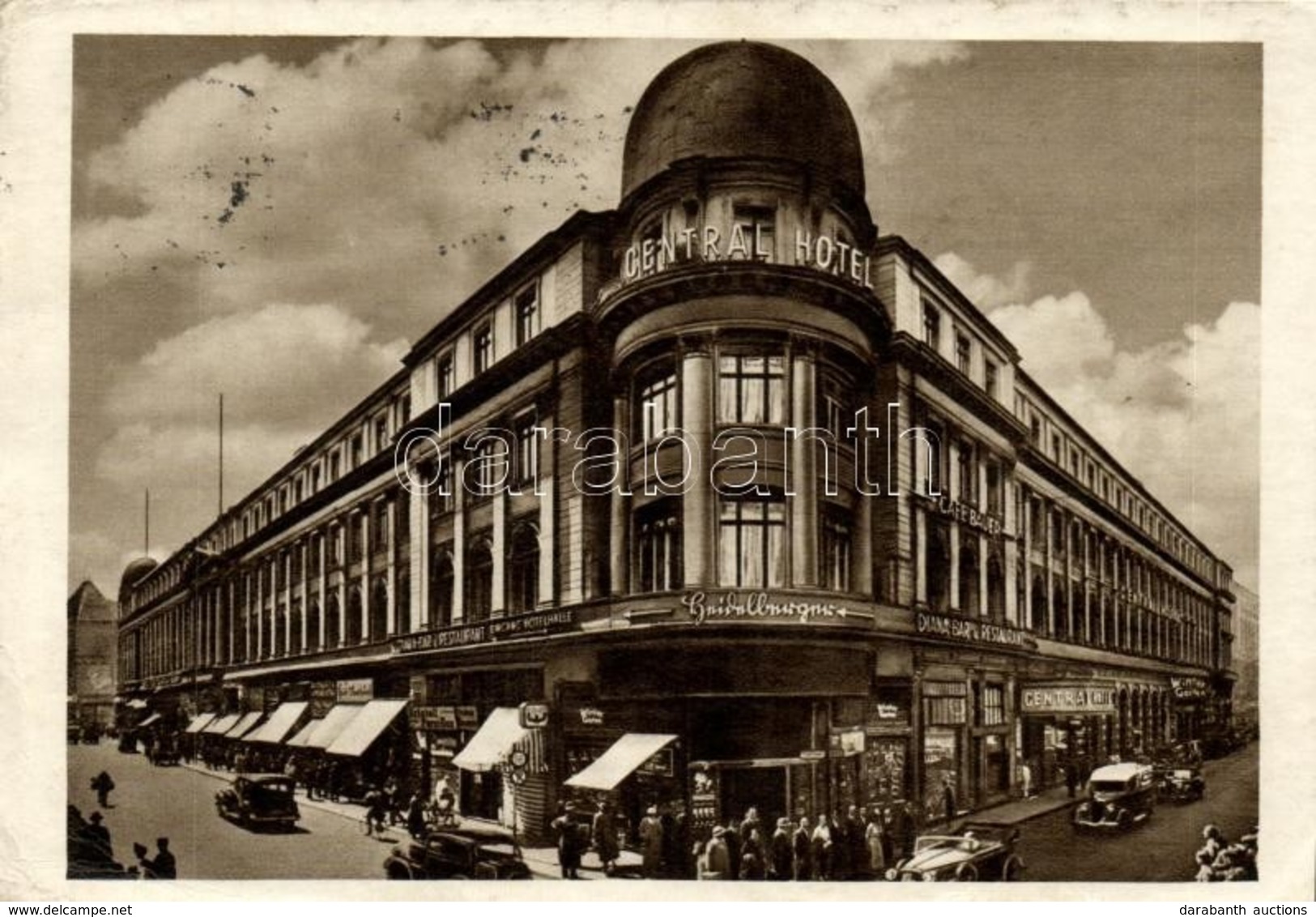 T2/T3 Berlin, Central Hotel Am Bahnhof Friedrichstrasse, Diana Bar And Restaurant, Cafe Bauer, Automobiles, '1939 Intern - Ohne Zuordnung