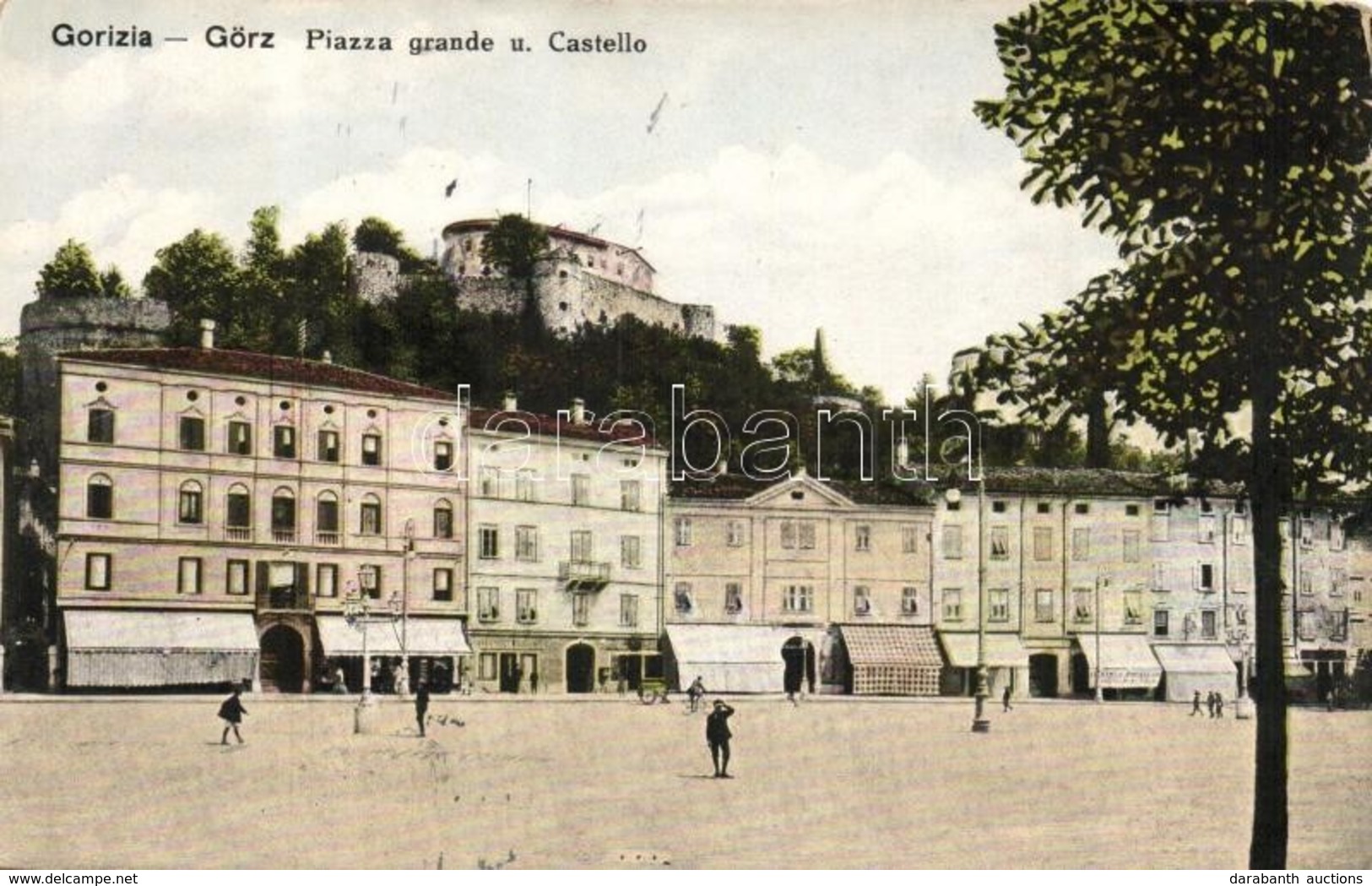 * T2/T3 Gorizia, Görz, Gorica; Piazza Grande U. Castello / Main Square And Castle  (Rb) - Unclassified