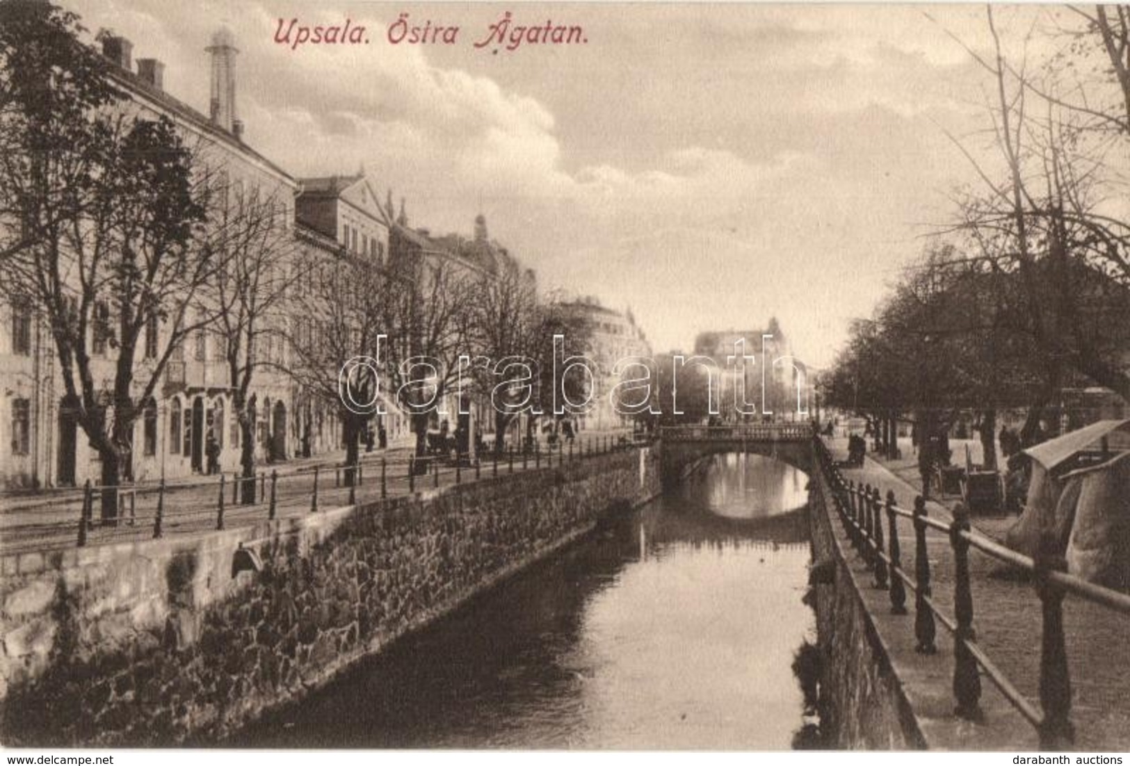 ** T1 Uppsala, Upsala; Östra Agatan / Street View With Canal - Ohne Zuordnung