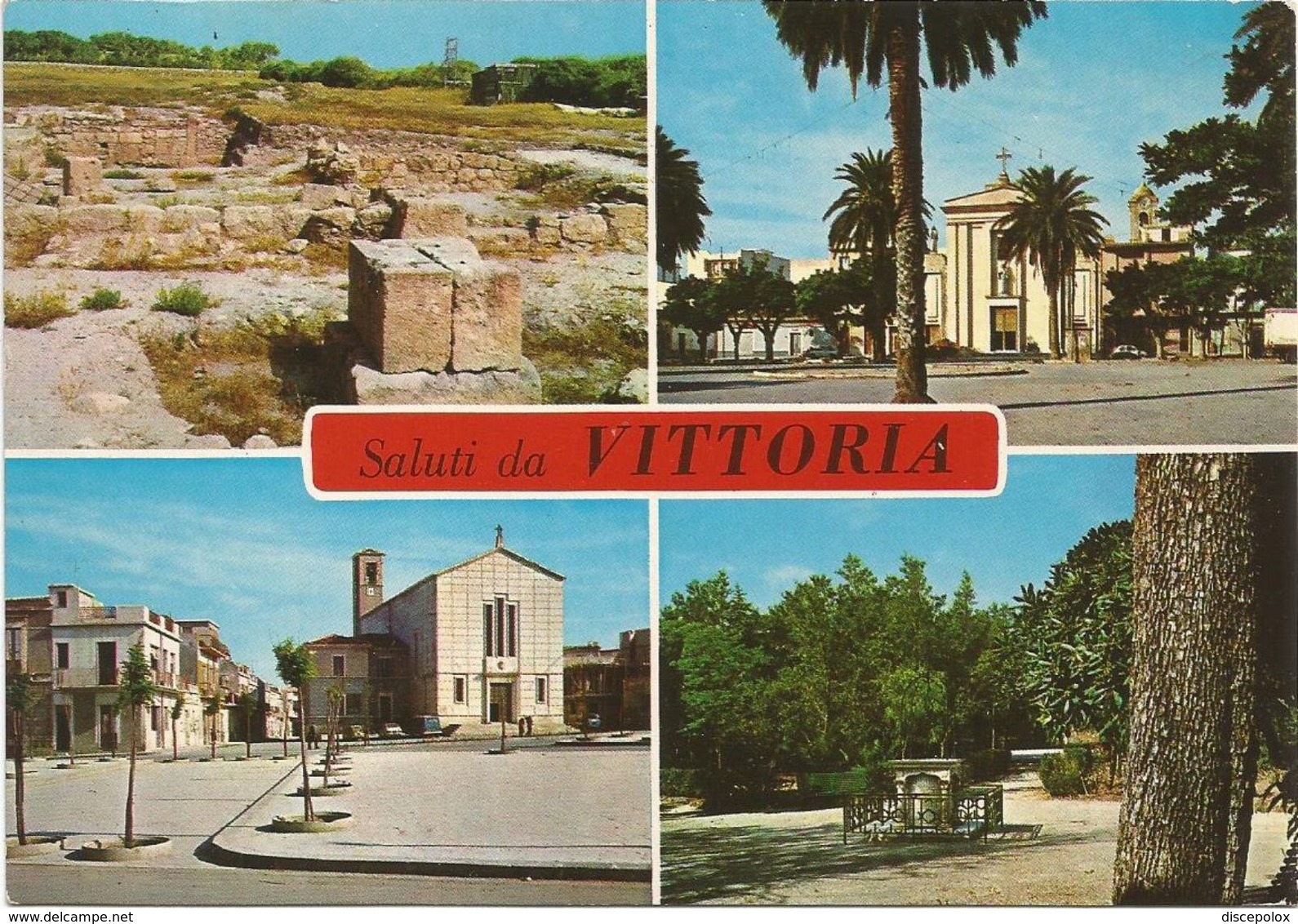 X1308 Saluti Da Vittoria (Ragusa) - Panorama Vedute Multipla / Viaggiata 1979 - Vittoria