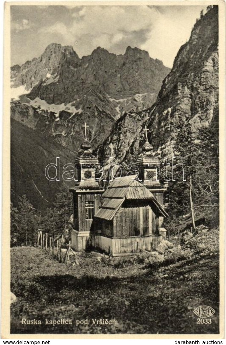 ** T1/T2 Vrsic Pass, Ruska Kapelica / Russian Wooden Chapel Church - Zonder Classificatie