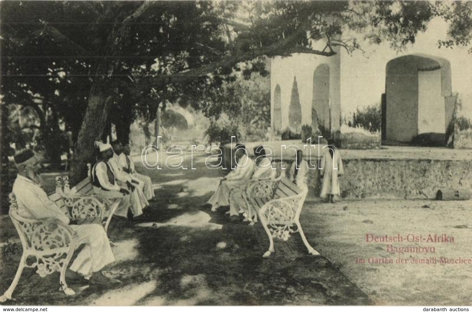 ** T1 Bagamoyo, Deutsch-Ost Afrika, Im Garten Der Ismaili Moschee / Mosque Garden - Ohne Zuordnung