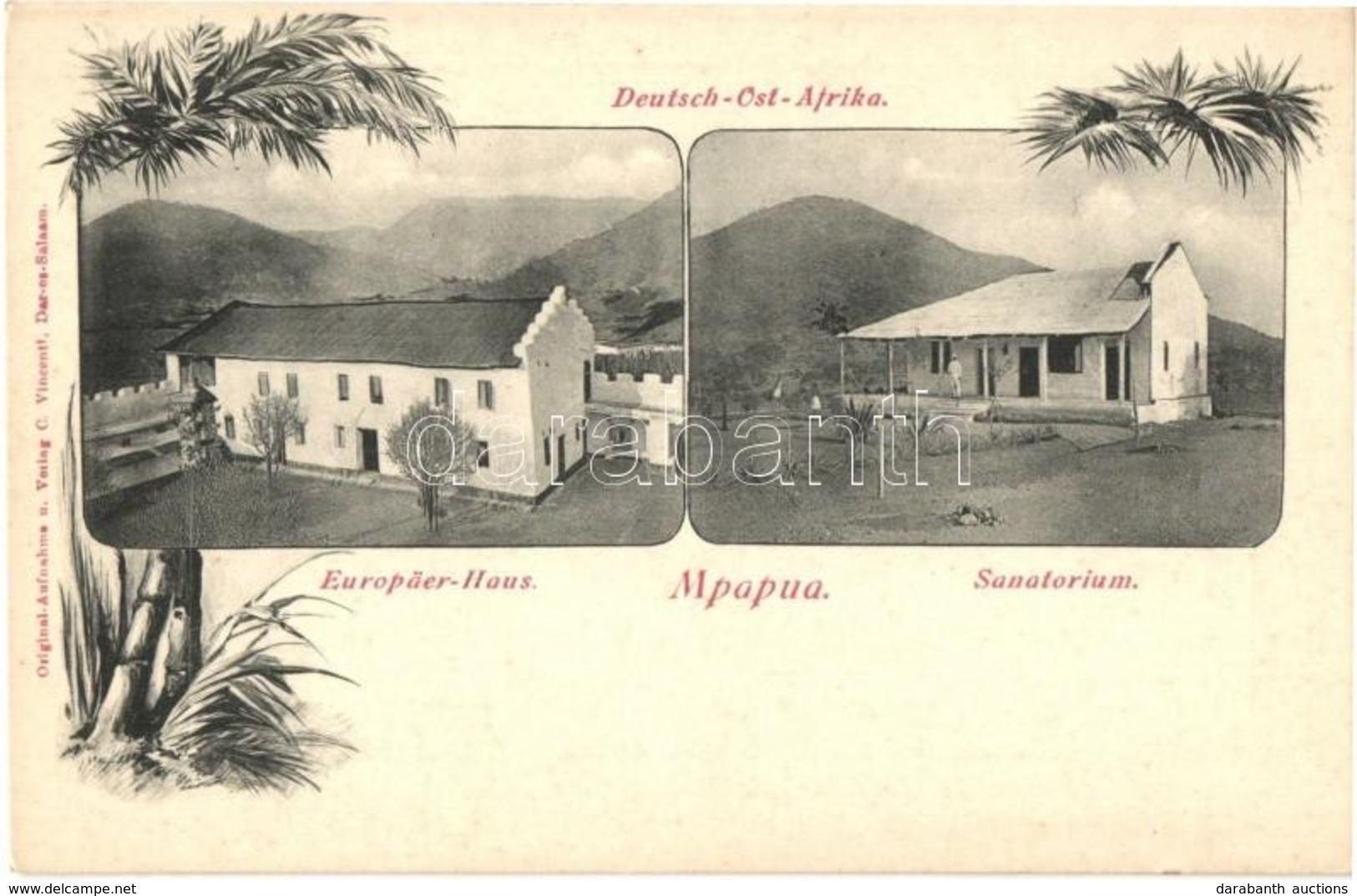 ** T1/T2 Mpapua, Europäer Haus, Sanatorium / European House And Sanatorium. Art Nouveau - Ohne Zuordnung