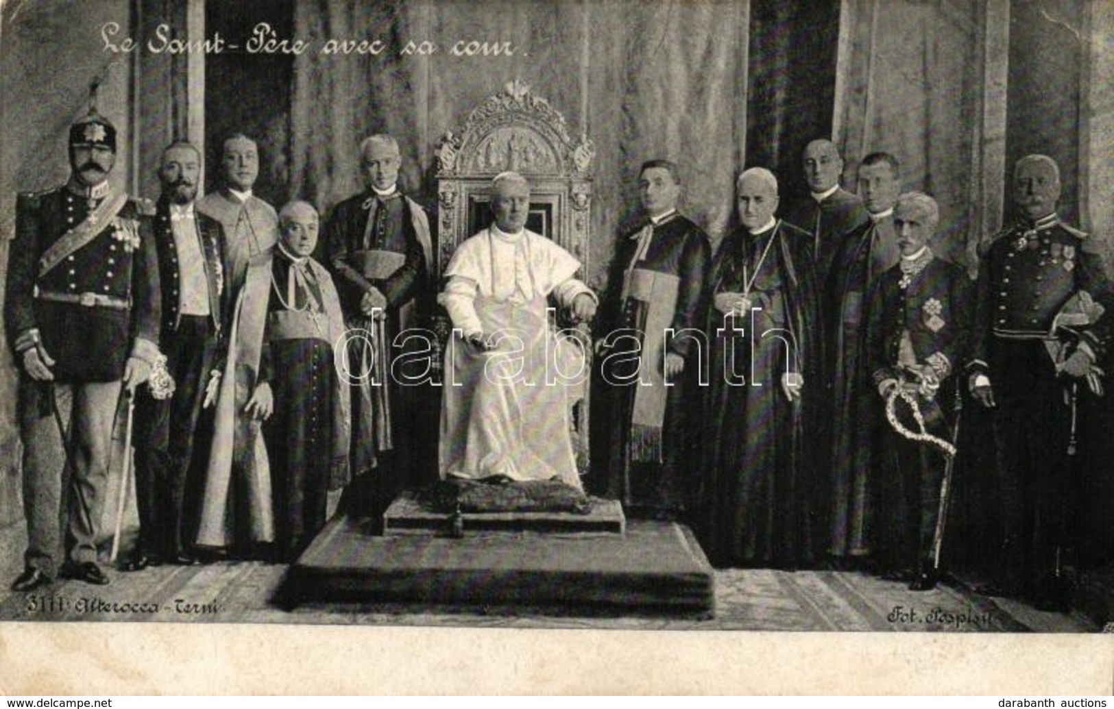 T2/T3 Vatican City, Le Saint-Pere Avec Sa Cour / The Holy Father With His Court, Pius X. (EK) - Ohne Zuordnung