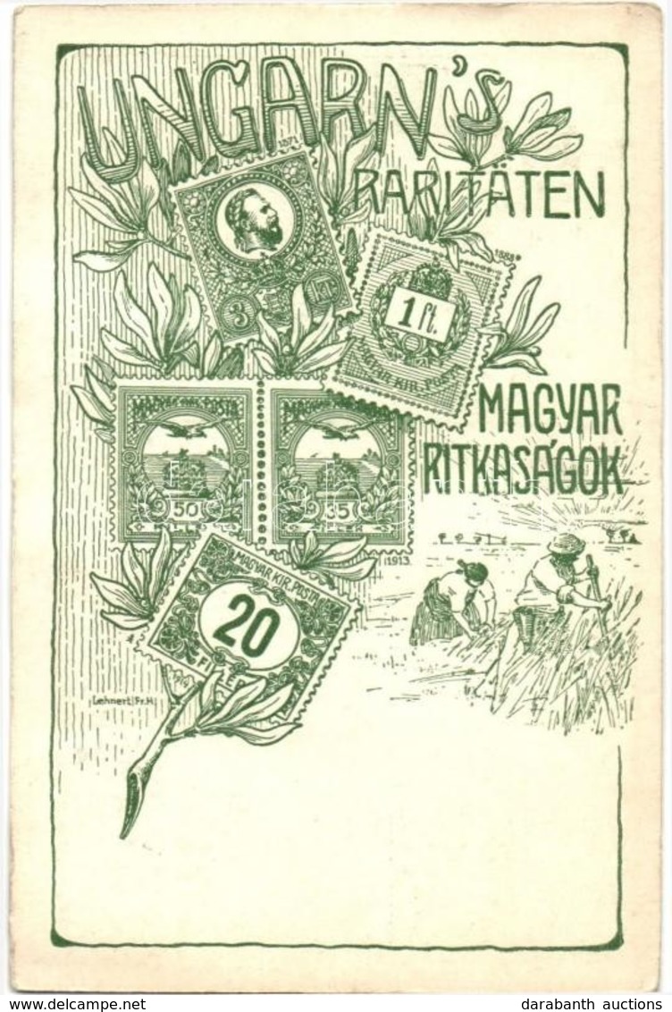 * T2/T3 Ungarn's Raritäten / Magyar Ritkaságok. Hungaria Bélyegkereskedés Kiadása / Hungarian Stamp Rarities. Art Nouvea - Zonder Classificatie