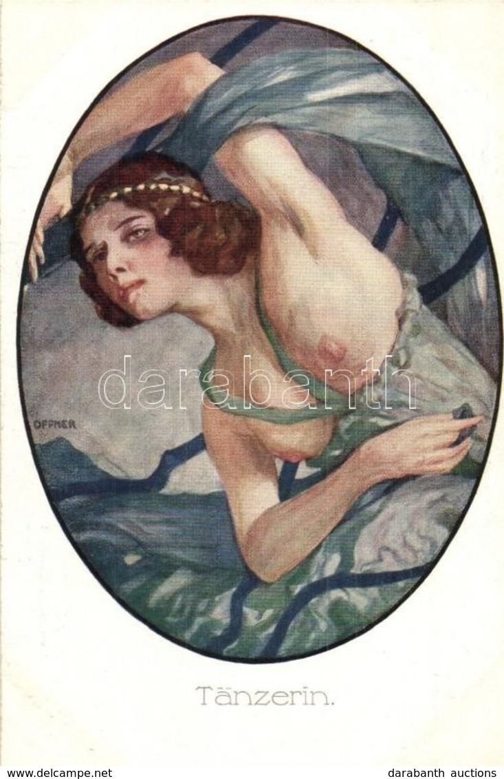 * T2 Tänzerin / Dancer. Gently Erotic Art Postcard. P.G.W.I. 508-4. S: Alfred Offner - Ohne Zuordnung