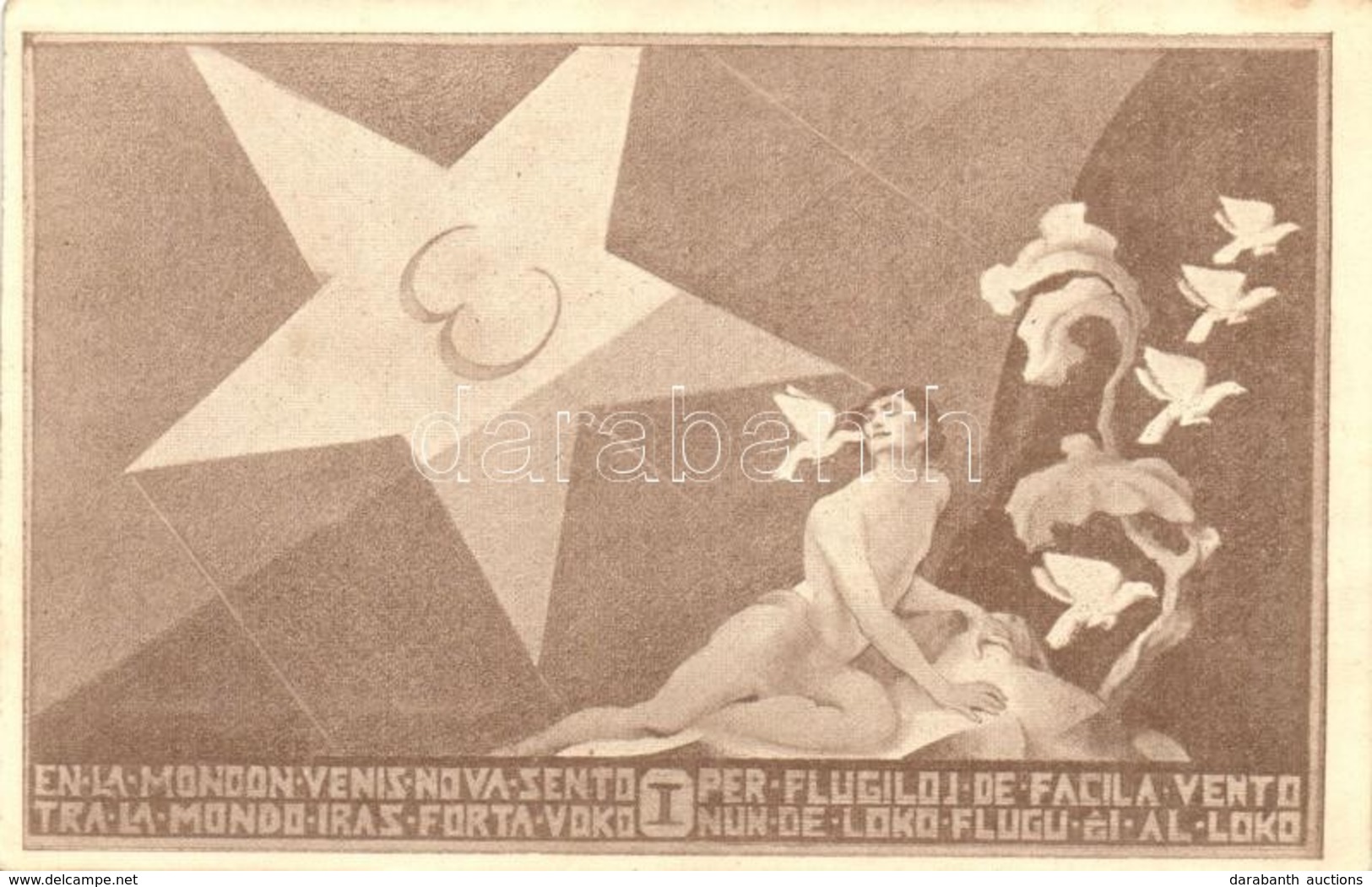 ** T2 La Espero De L.L. Zamenhof / Esperanto Art Postcard - Zonder Classificatie