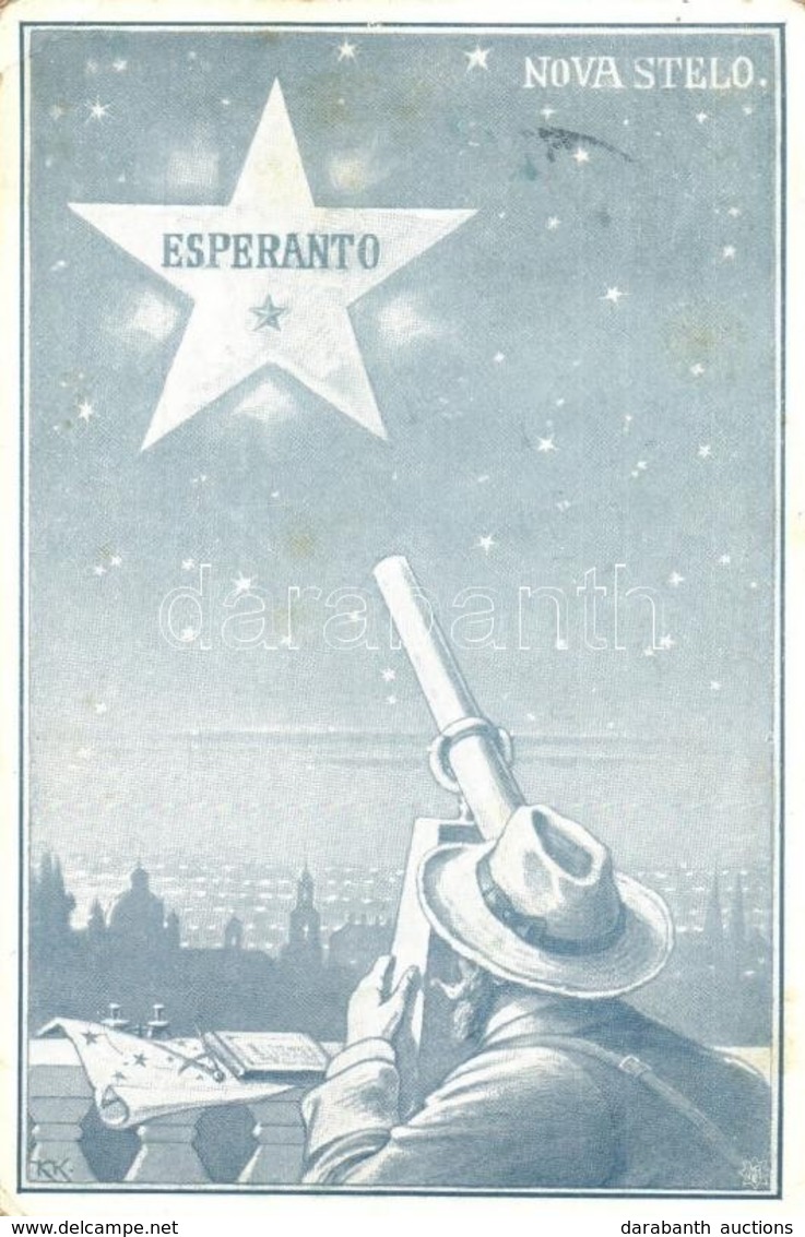 T2/T3 Nova Stelo, Esperanto / Esperanto Art Postcard S: K.K. (EK) - Zonder Classificatie