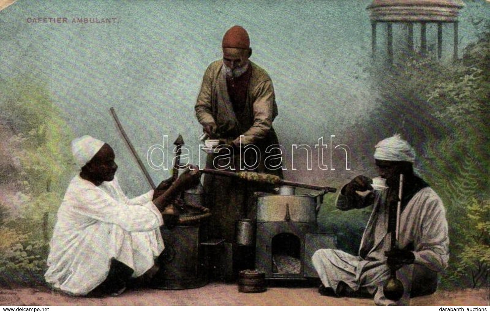 ** T2/T3 Cafetier Ambulant / Arabian Café, Folklore; The Cairo Postcard Trust No. 151. (EK) - Zonder Classificatie