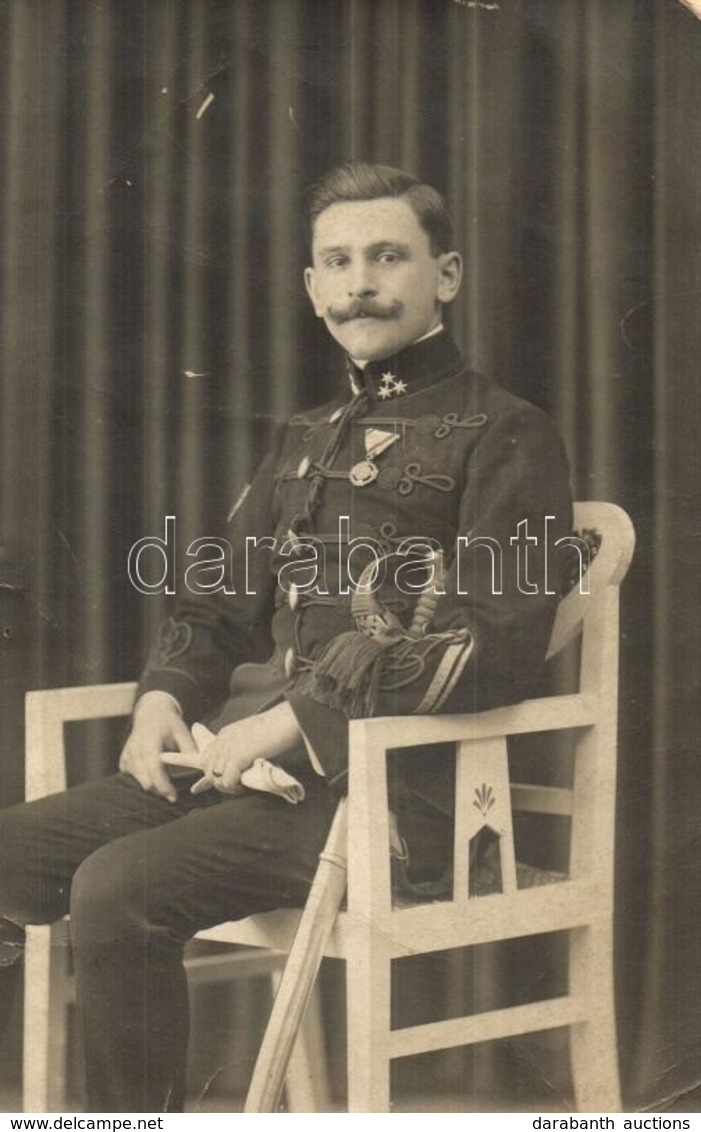 * Osztrák-magyar Huszár Katona / Austro-Hungarian Hussar. Demmer József Photo (EM) - Ohne Zuordnung