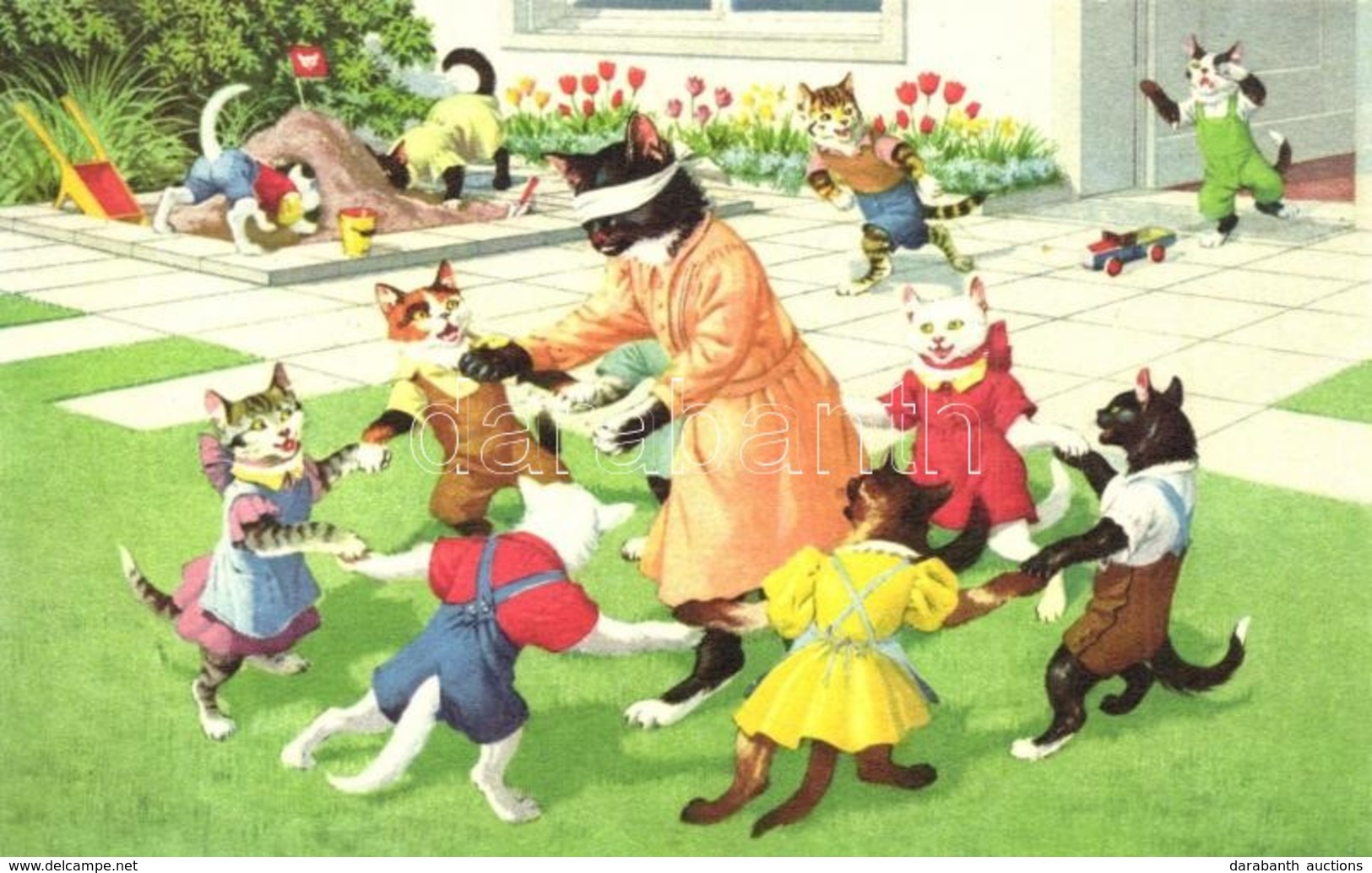 ** T2 Cat Kindergarten. Max Künzli No. 4699. - Modern Postcard - Zonder Classificatie