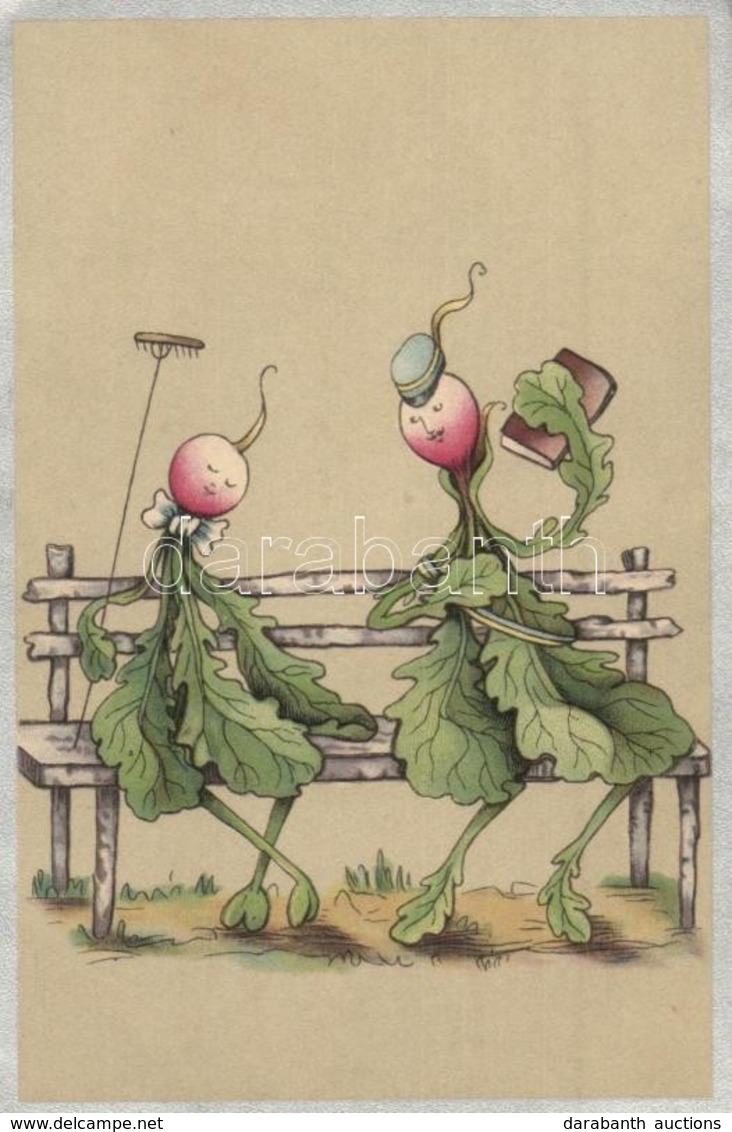 * T2/T3 Retek-szerelem / Radish-love. Art Postcard No. 274. Von B. Dondorf Litho (EK) - Ohne Zuordnung