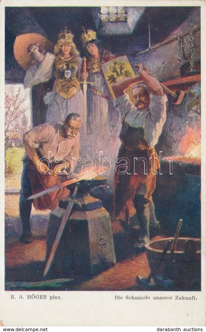 ** T2 Die Schmiede Unserer Zukunft / German Propaganda With Hindenburg And Wilhelm II As Smiths S: R. A. Höger - Ohne Zuordnung