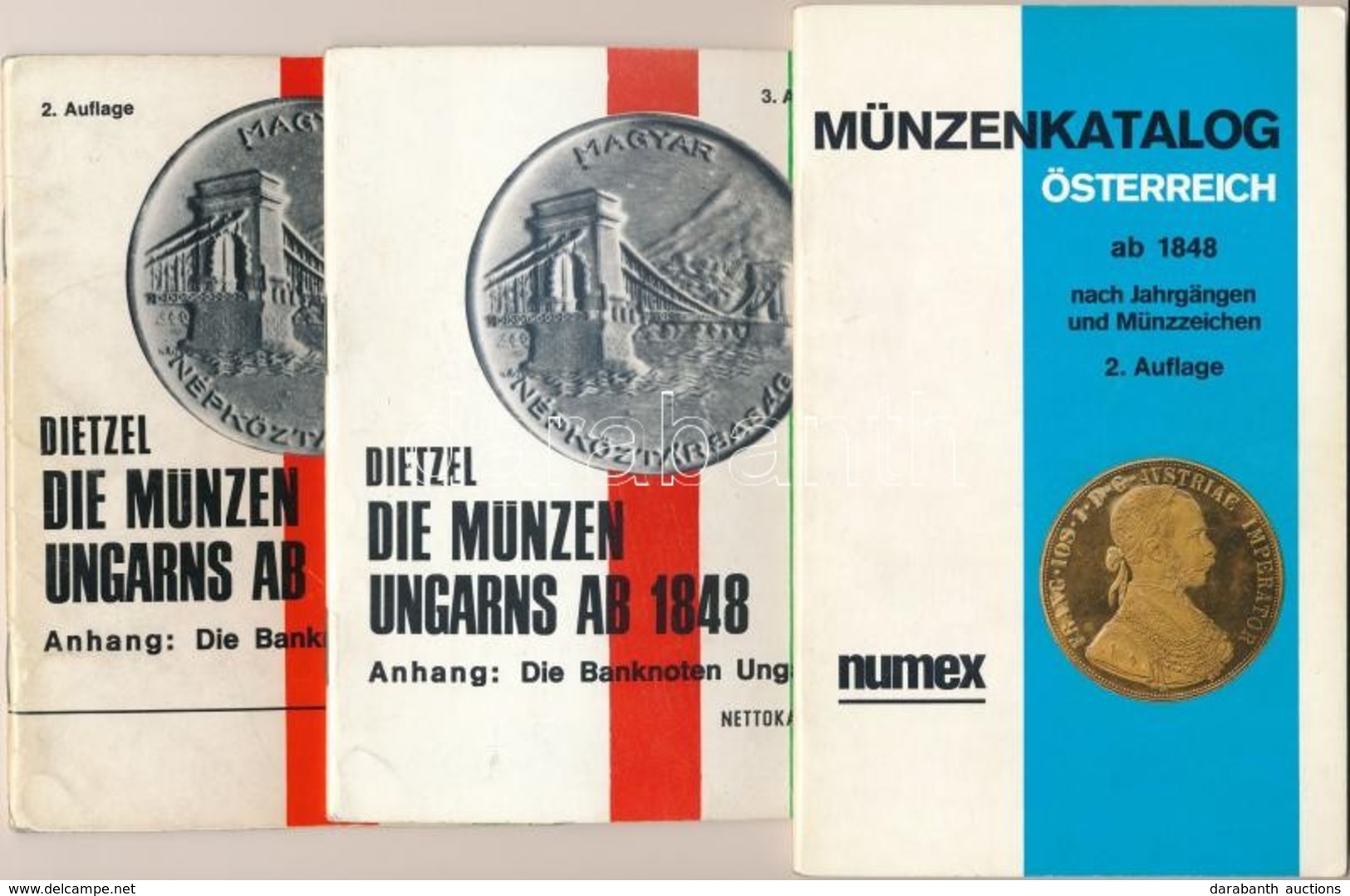 Heinz Dietzel: Die Münzen Ungarns Ab 1848. Anhamg: Die Banknoten Ungarns. 2. Auflage, 3. Auflage. Berlin, Verlag Pröh, 1 - Zonder Classificatie