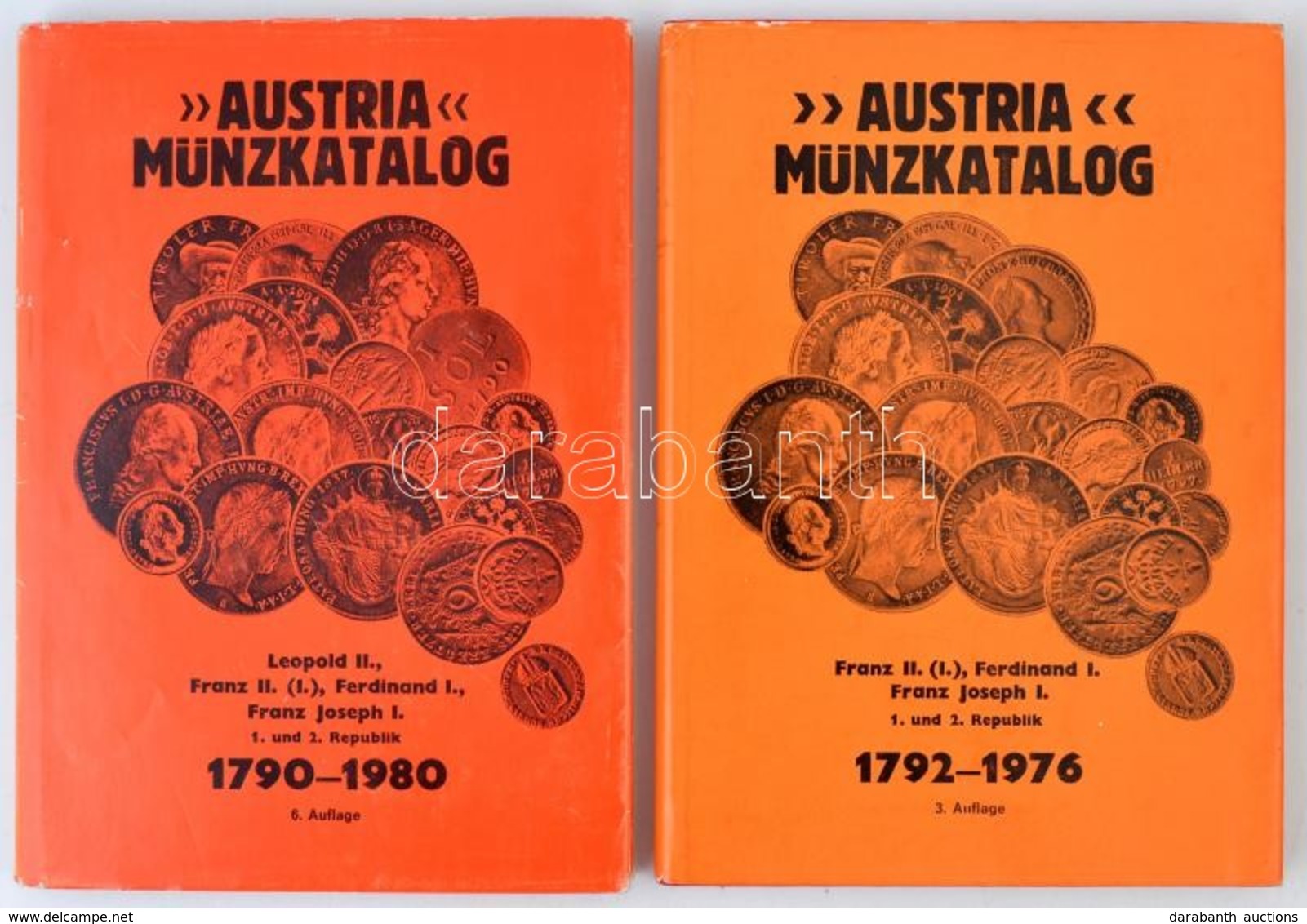 'Austria Münzkatalog' 1792-1976. 3. Auflage. Verlag Netto-Marktpreiskatalog 'Austria', Wien, D.n. + 'Austria Münzkatalog - Ohne Zuordnung