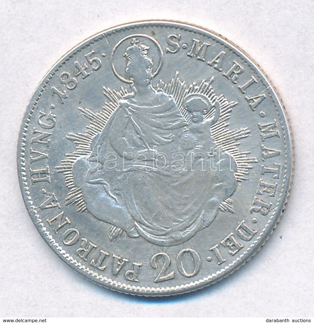 1845B 20kr Ag 'V. Ferdinánd' T:2,2- - Zonder Classificatie