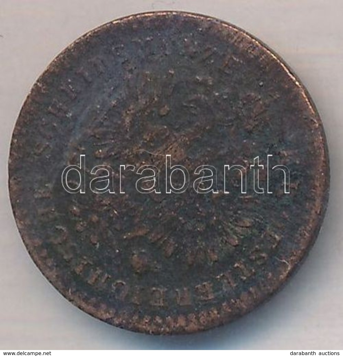 1858B 5/10kr Cu T:2-,3 - Zonder Classificatie