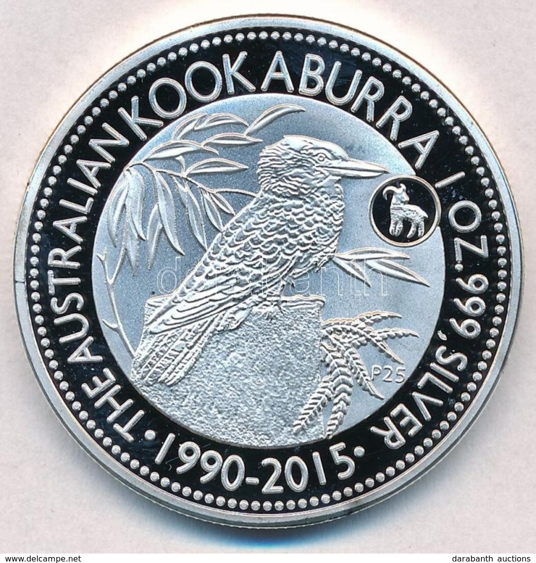 Ausztrália 2015. 1$ Ag 'Kookaburra' (1oz/0.999) T:PP 
Australia 2015. 1 Dollar Ag 'Kookaburra' (1oz/0.999) C:PP - Zonder Classificatie