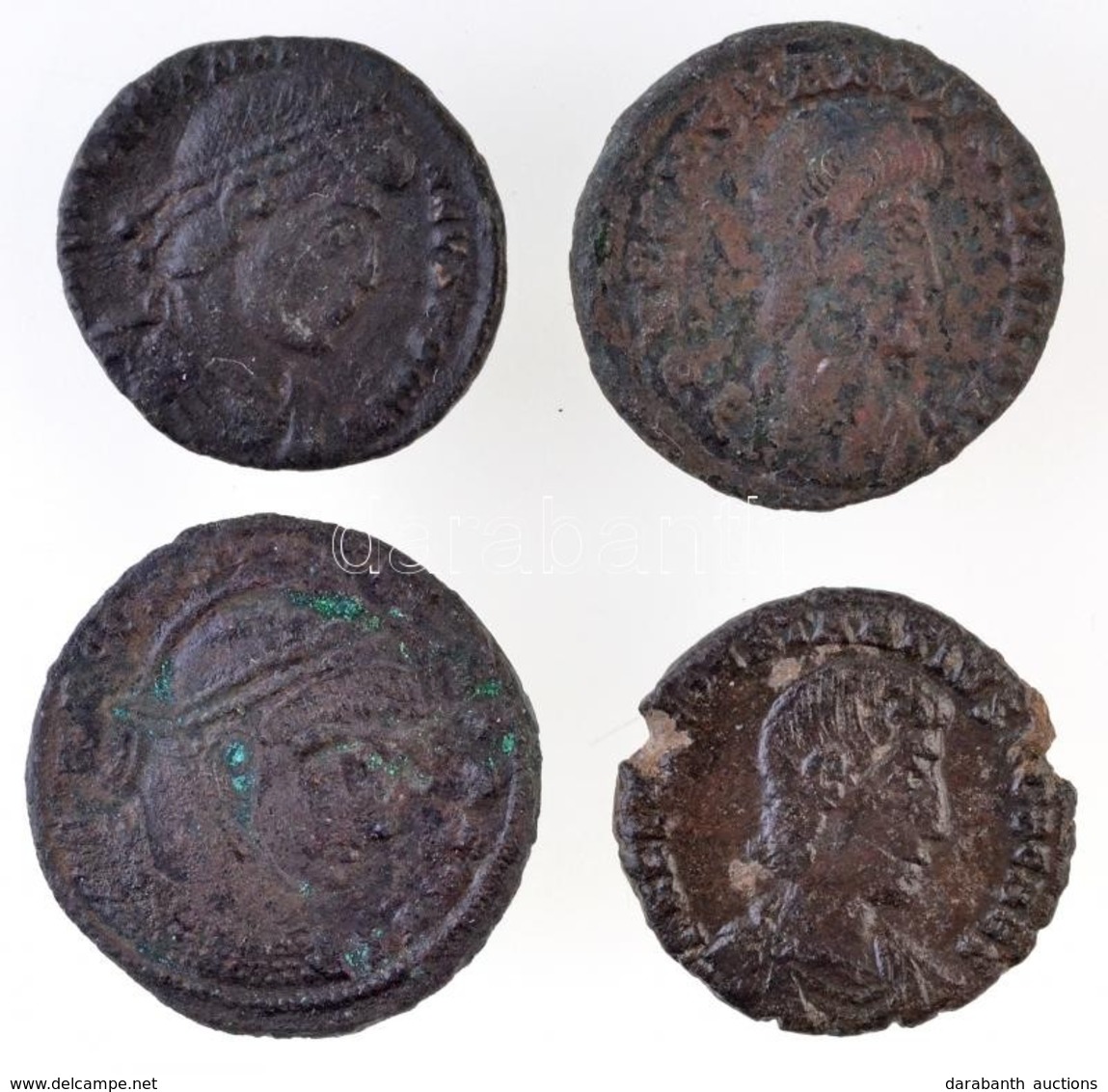 4db-os Vegyes Római Rézpénz Tétel A Kr. U. IV. Századból T:2-,3
4pcs Of Roman Copper Coins From The 4th Century AD C:VF, - Zonder Classificatie