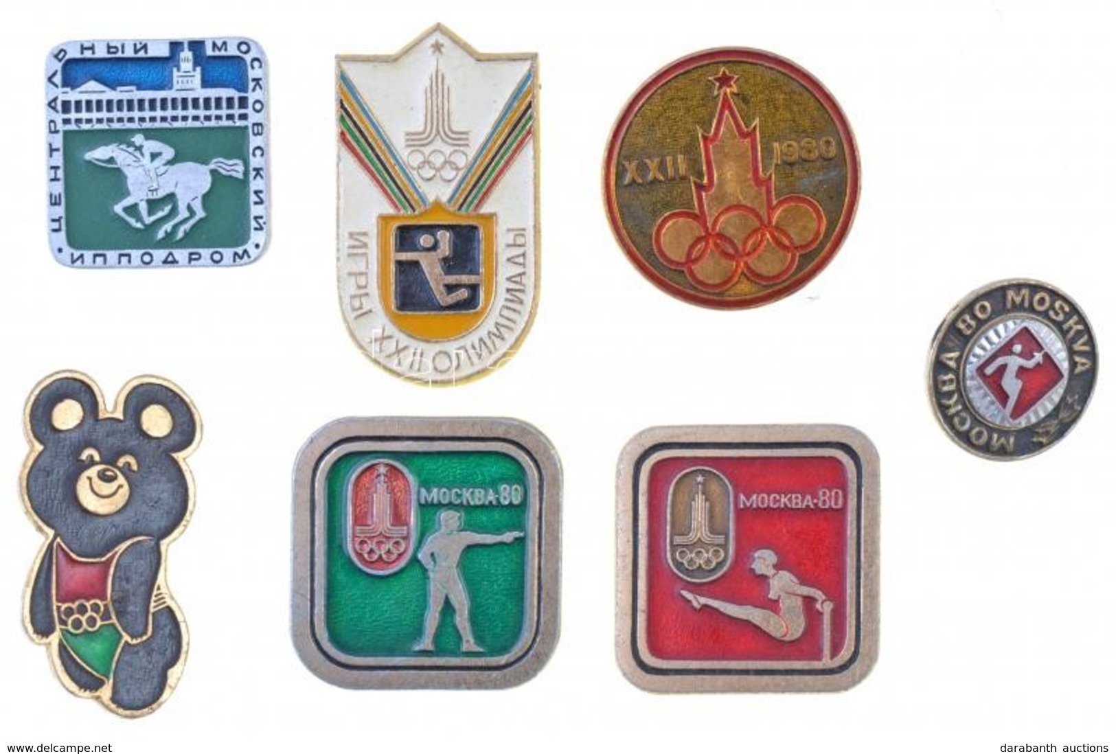 Szovjetunió 1980. Moszkvai Olimpia, 7db Klf Jelvény T:2
Soviet Union 1980. Moscow Olympiad, 7pcs Of Diff Badges C:XF - Zonder Classificatie