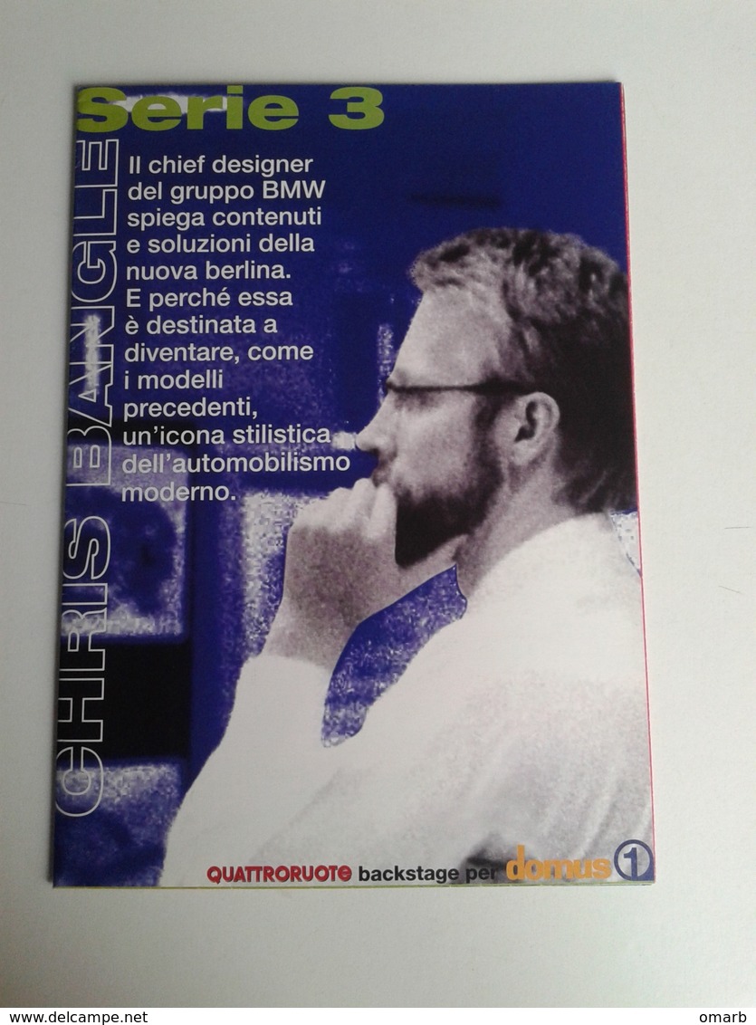 Dep037 Depliant Poster Brochure Advertising Quattroruote BMW Auto Car Sketch Design Serie 3 - Automobili