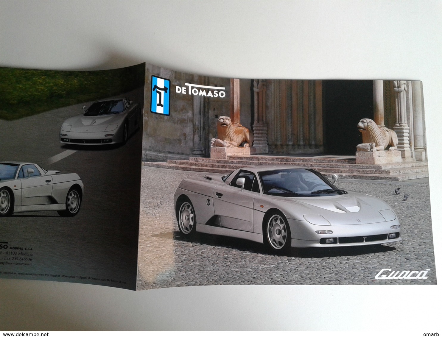 Dep038 Depliant Brochure Advertising Carrozzeria De Tomaso Guarà Prototipo Prototype Salone Auto Sport Spider Design - KFZ