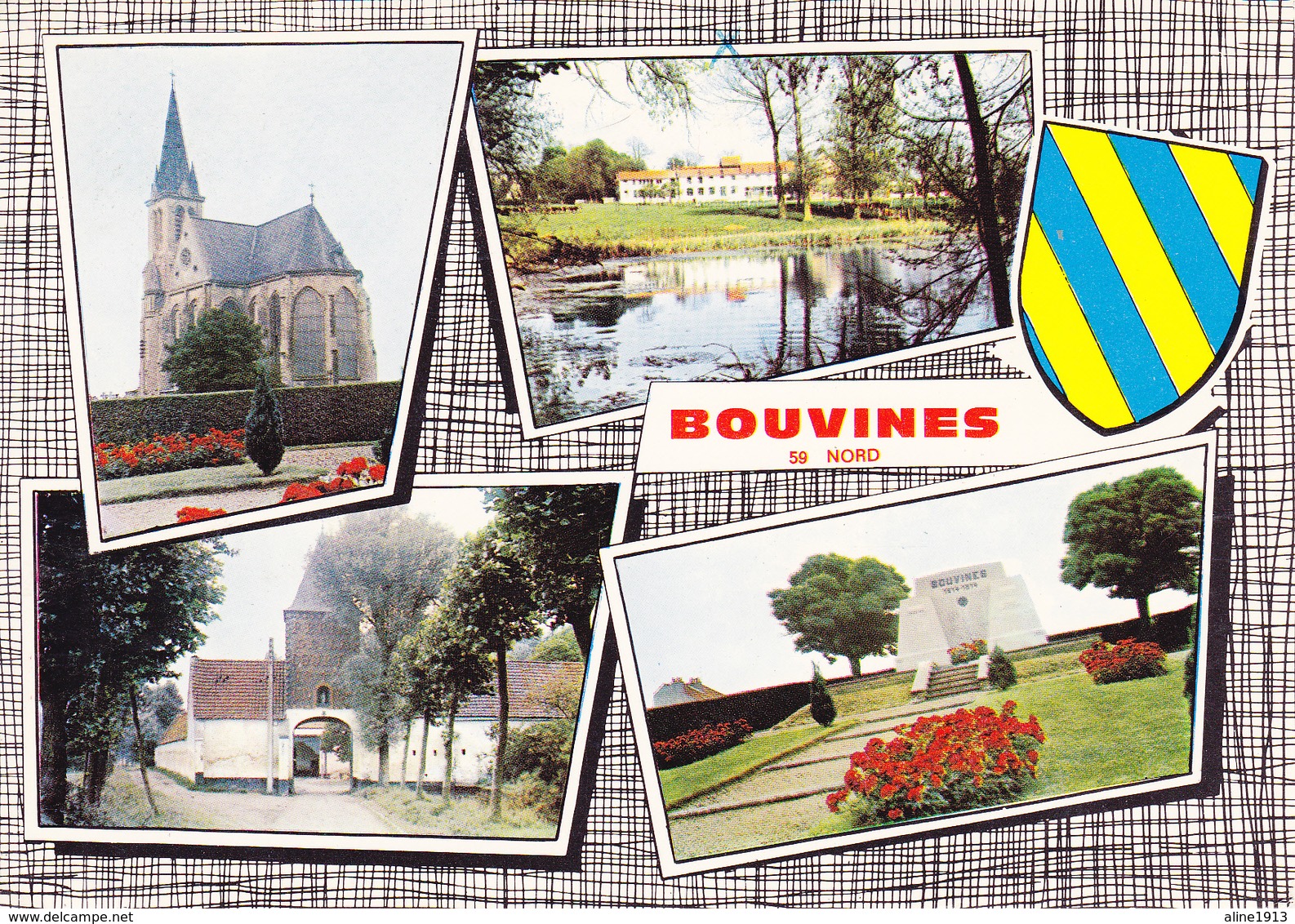 59 BOUVINES / MULTIVUES / BLASON / MONUMENT DE LA BATAILLE DE BOUVINES - Autres & Non Classés