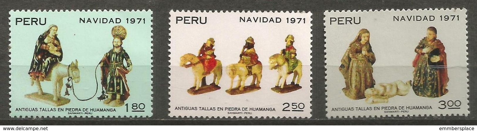 Peru - 1971 Christmas MNH **  Sc 563-5 - Peru